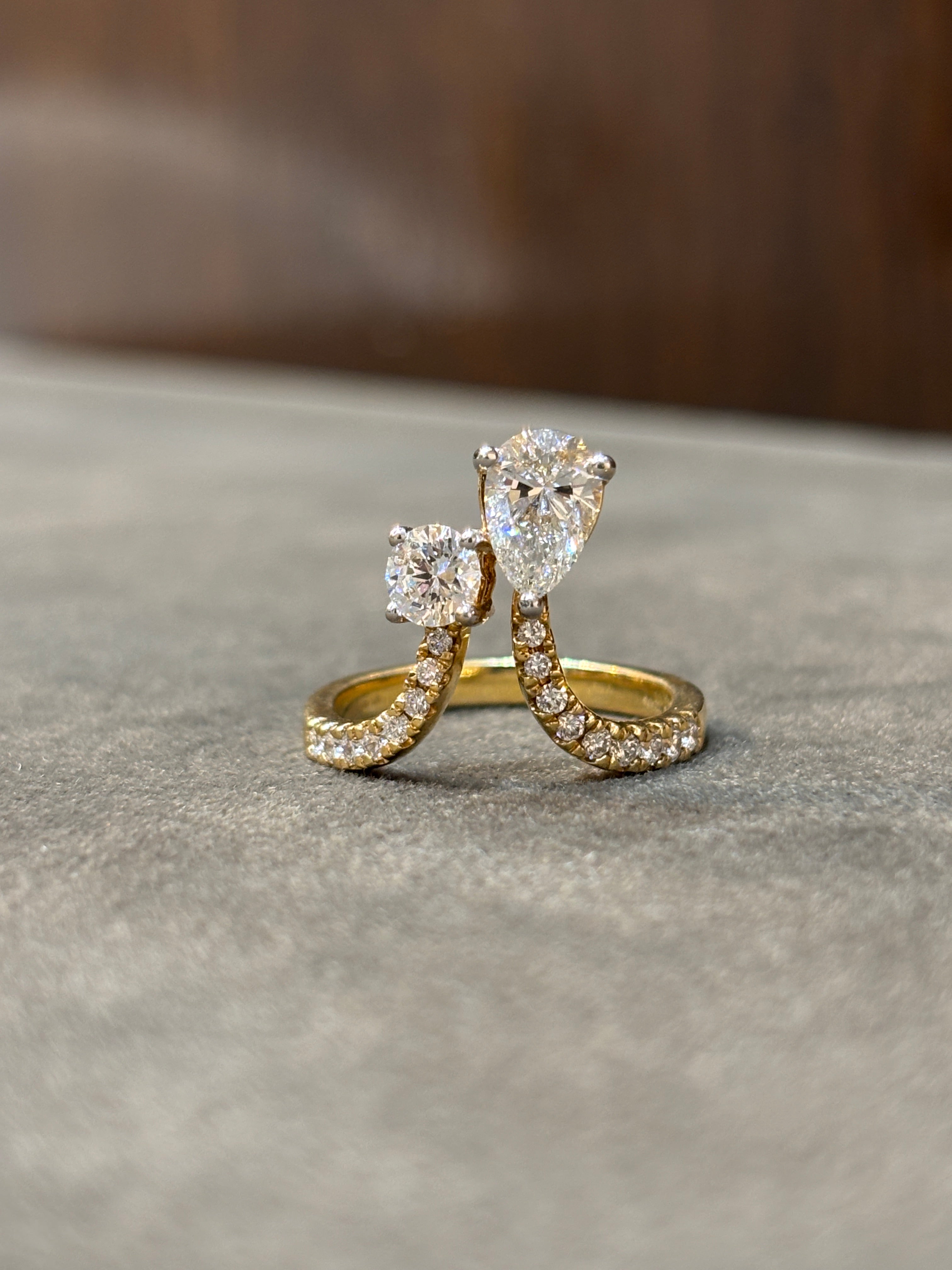 Hidden Bloom Lab Diamond Ring