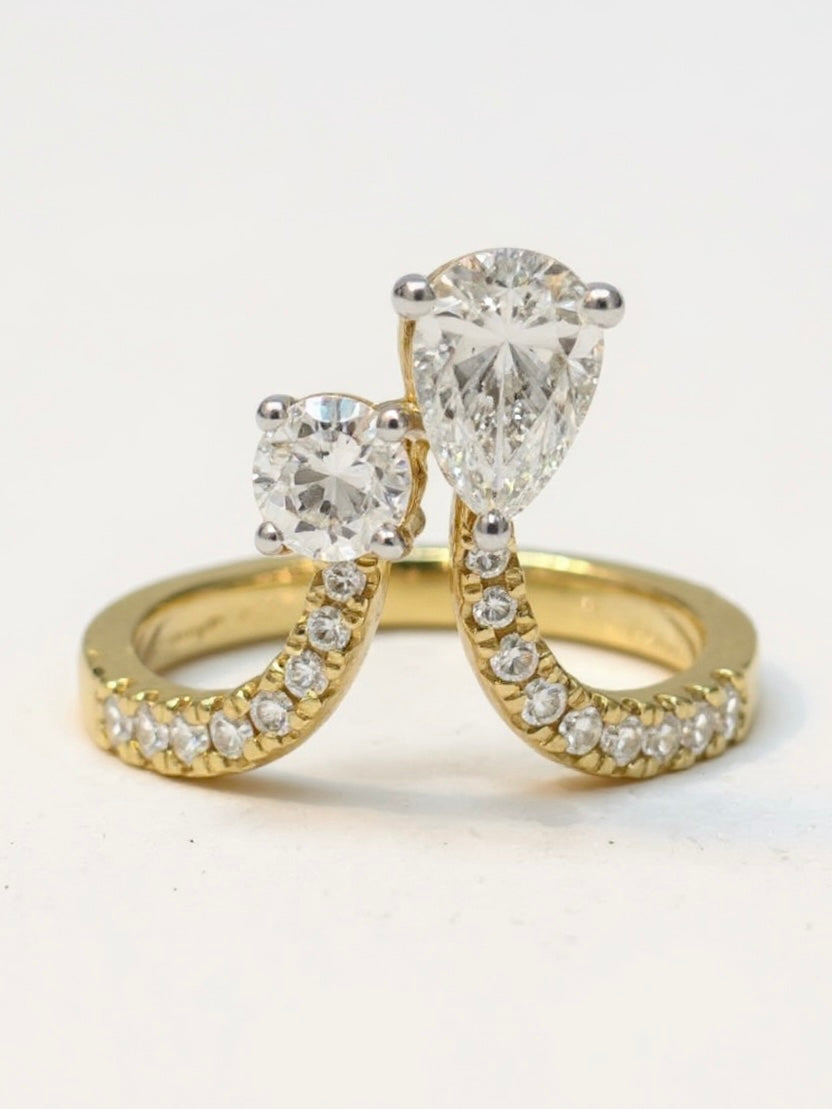 Hidden Bloom Lab Diamond Ring