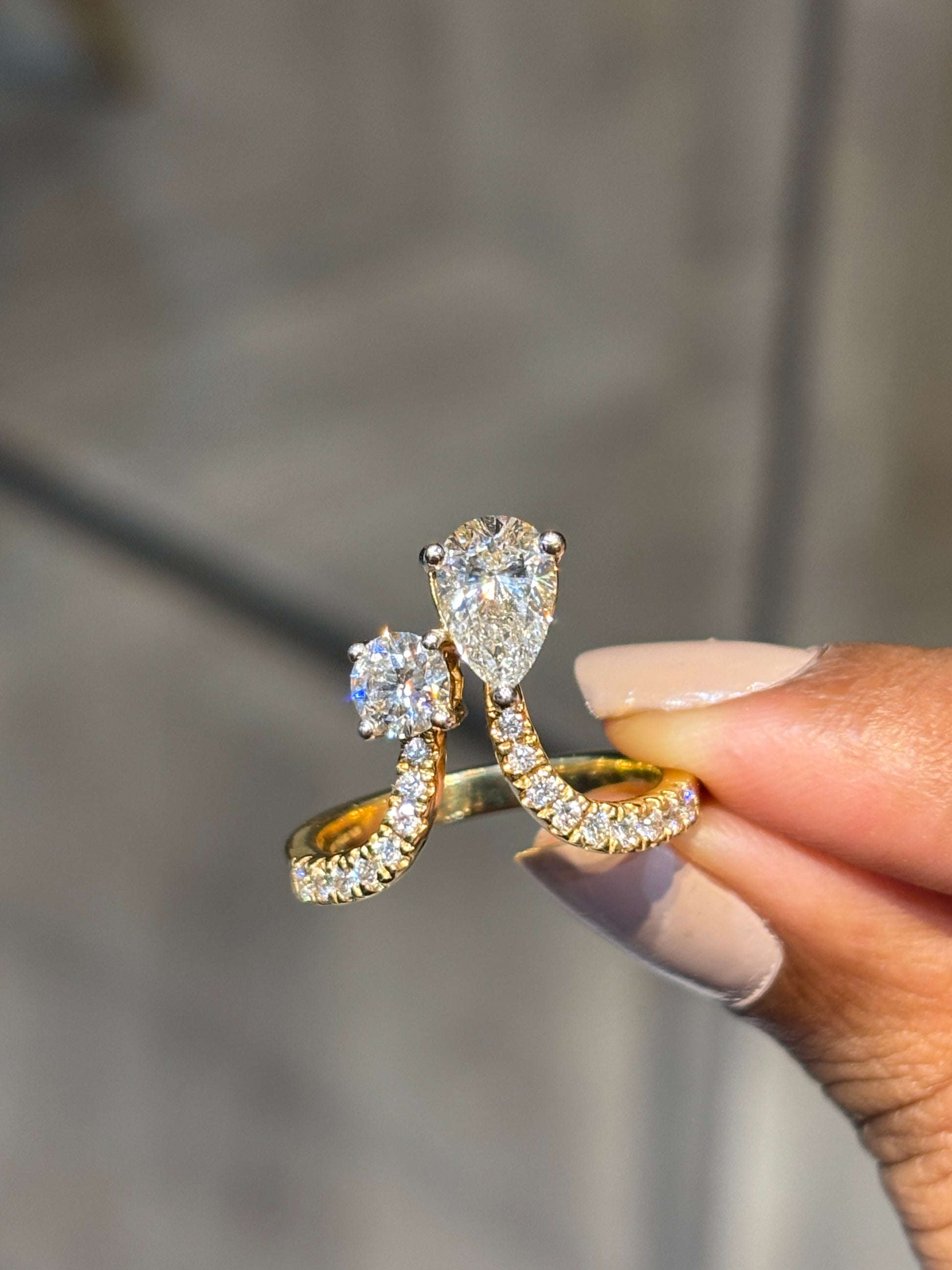 Hidden Bloom Lab Diamond Ring