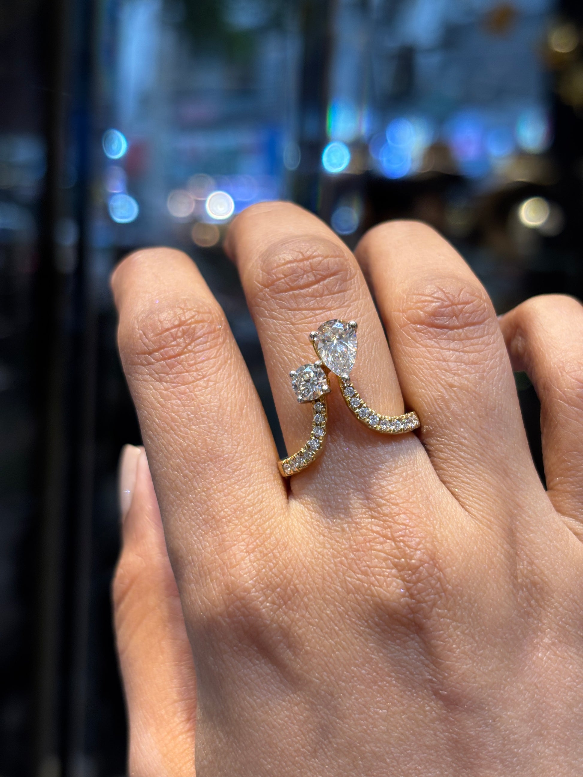 Hidden Bloom Lab Diamond Ring