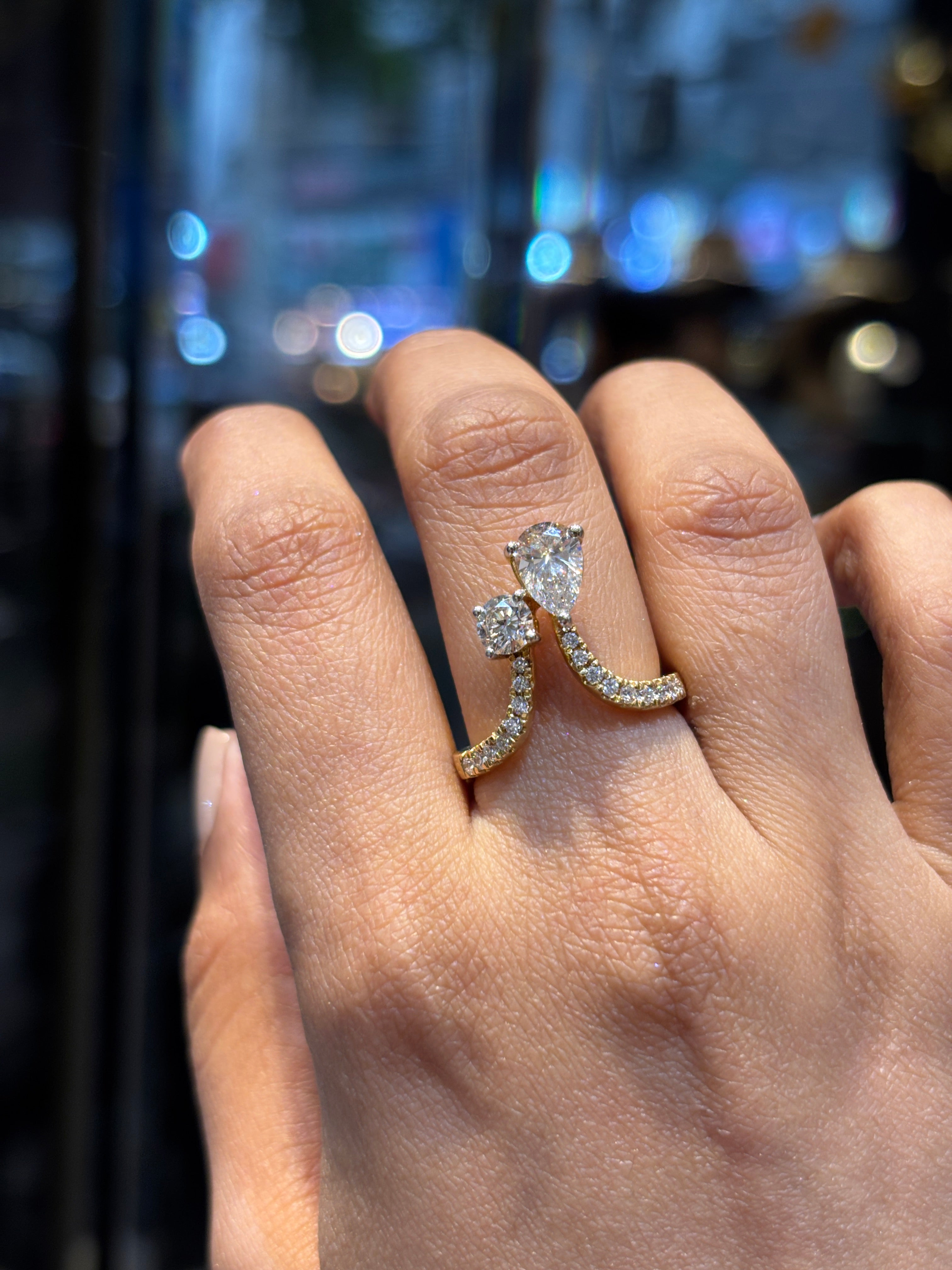 Hidden Bloom Lab Diamond Ring