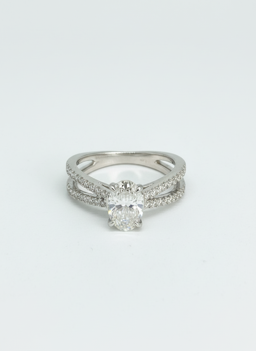 Secret Eternity Lab Diamond Ring