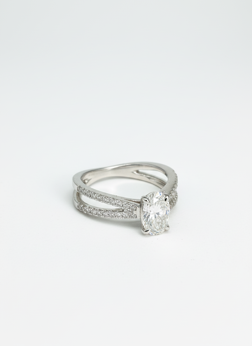 Secret Eternity Lab Diamond Ring