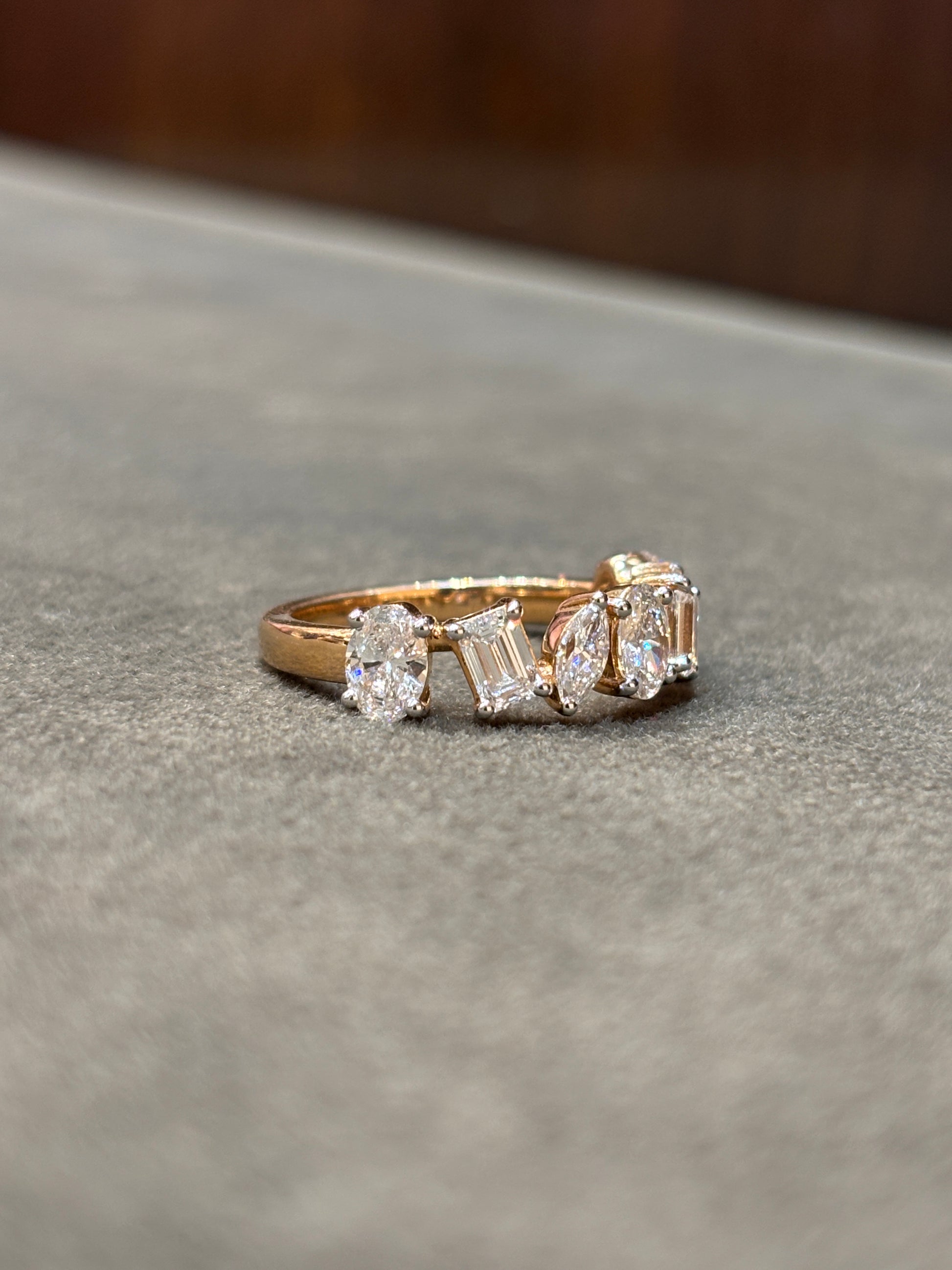 Gentle Storm Lab Diamond Ring - Fiona Diamonds - Fiona Diamonds