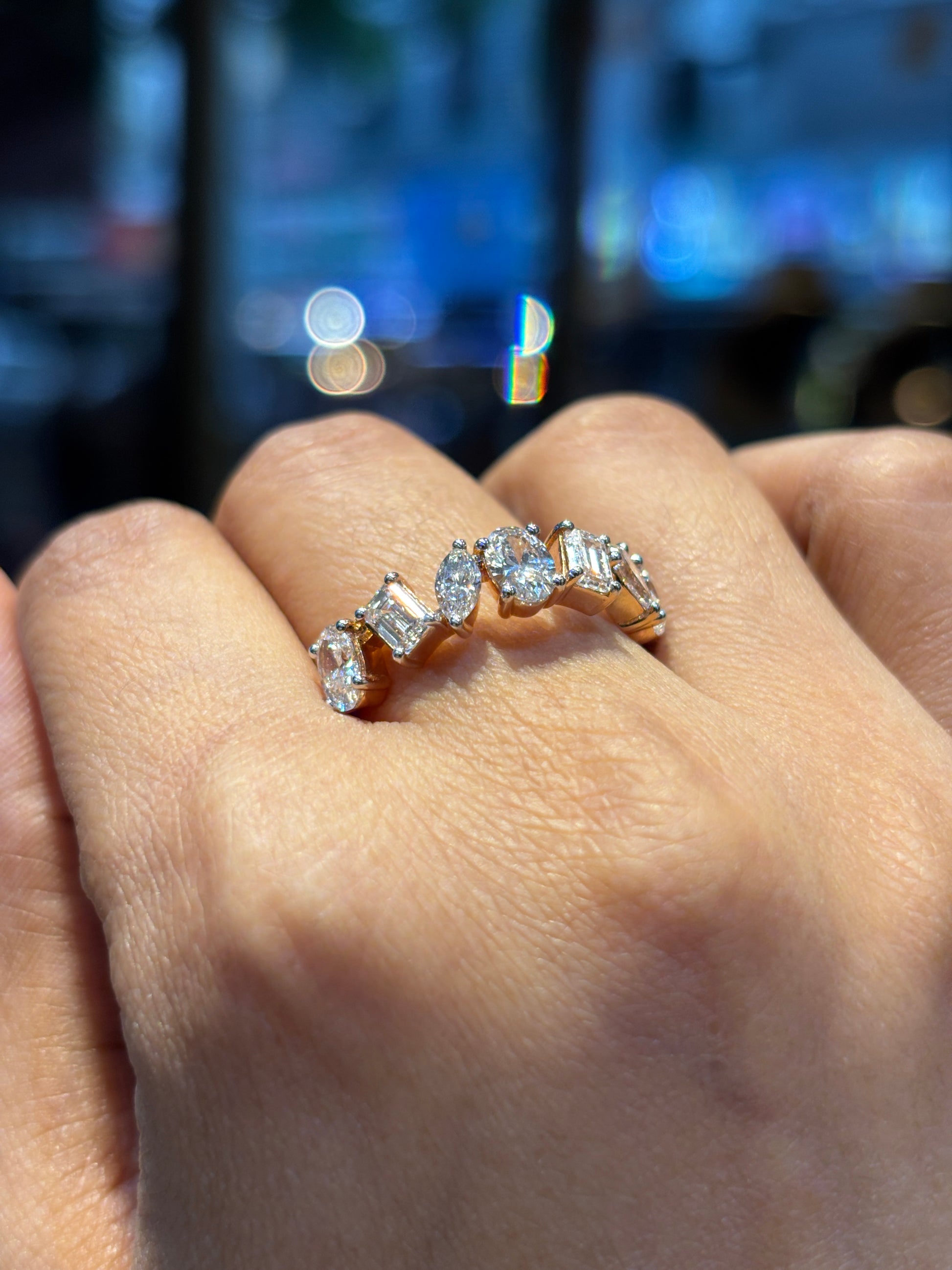 Gentle Storm Lab Diamond Ring - Fiona Diamonds - Fiona Diamonds