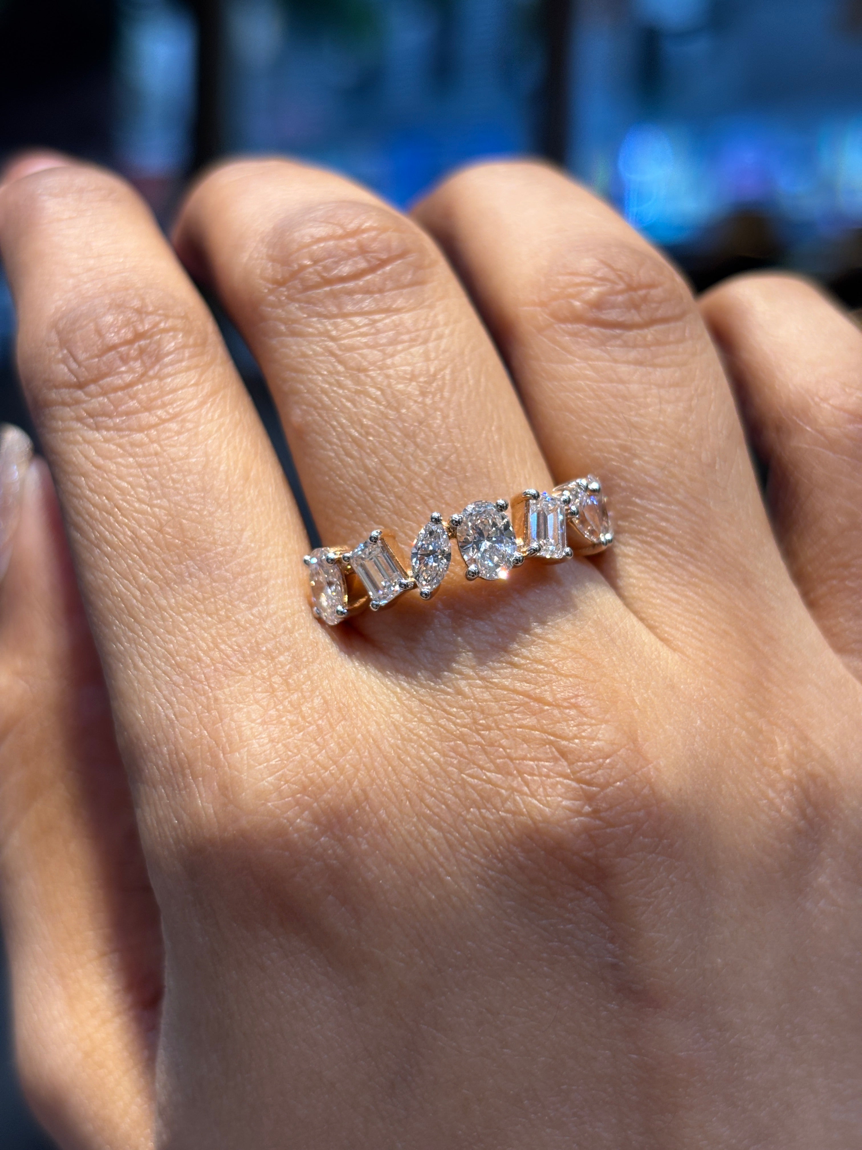 Gentle Storm Lab Diamond Ring - Fiona Diamonds - Fiona Diamonds