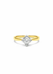 Avyron Seal Round Lab Diamond Classic Solitaire Ring in 18K Yellow Gold by Fiona Diamonds