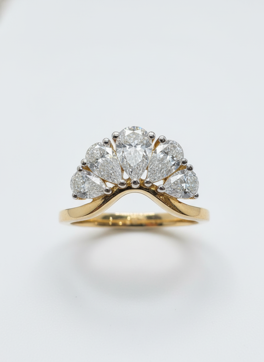 Meridian Halo Lab Diamond Ring