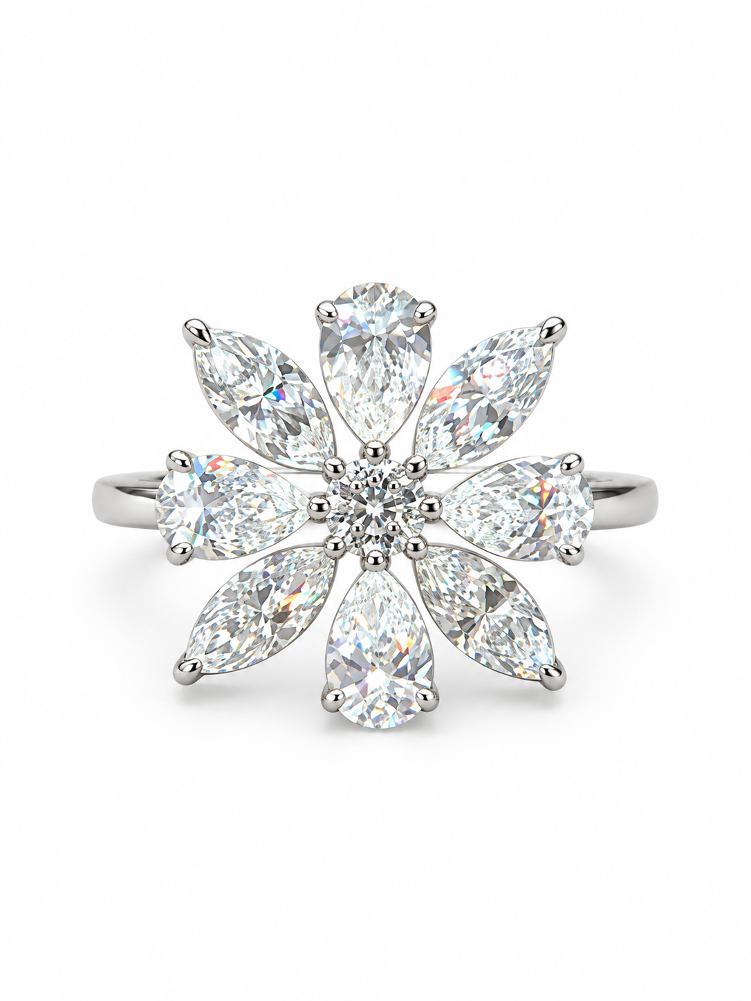 Soleil Crest Lab Diamond Ring