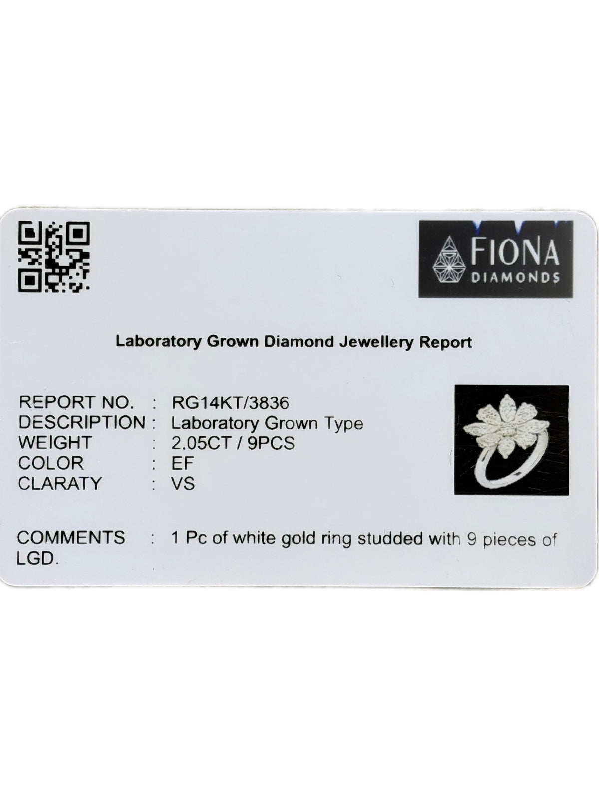 Soleil Crest Lab Diamond Ring