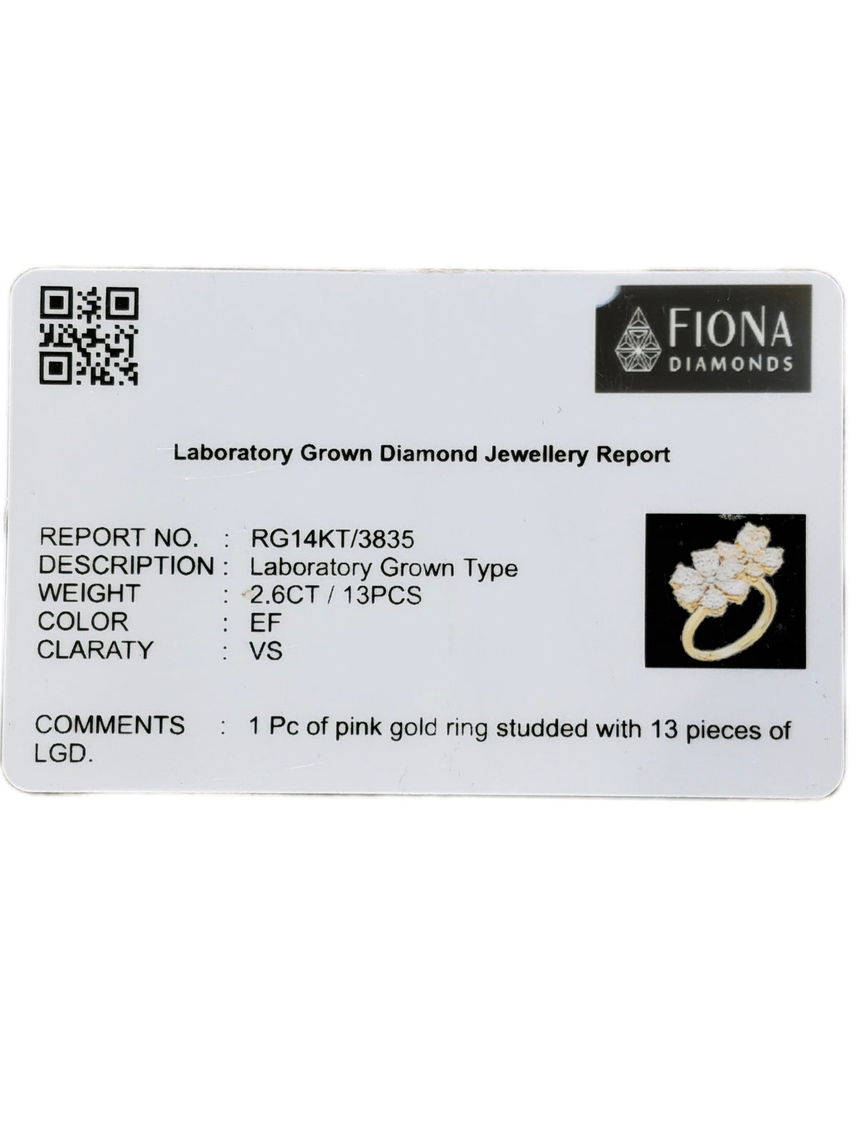 Avery Lane Lab Diamond Ring