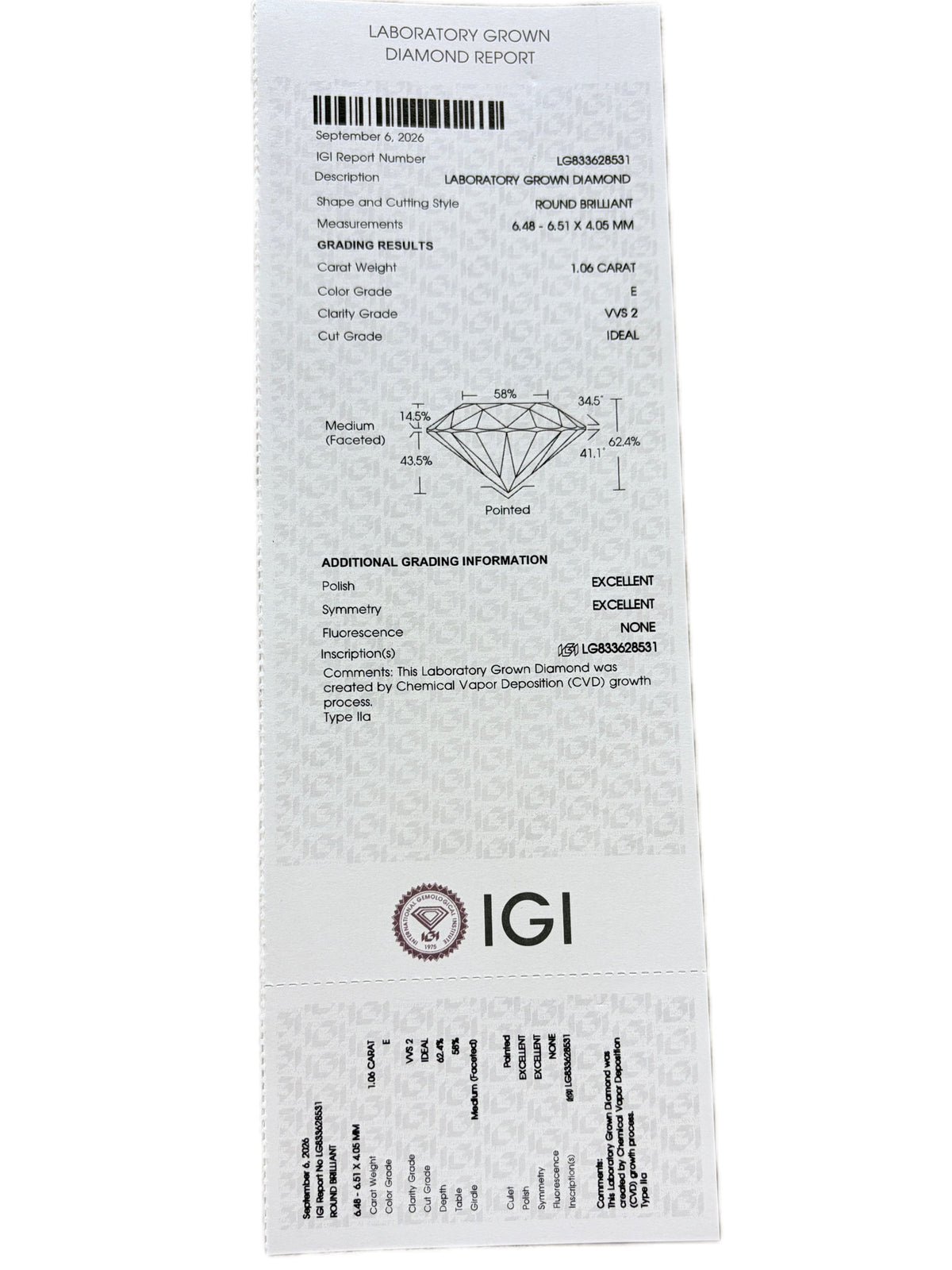 Tia Arc Lab Diamond Ring