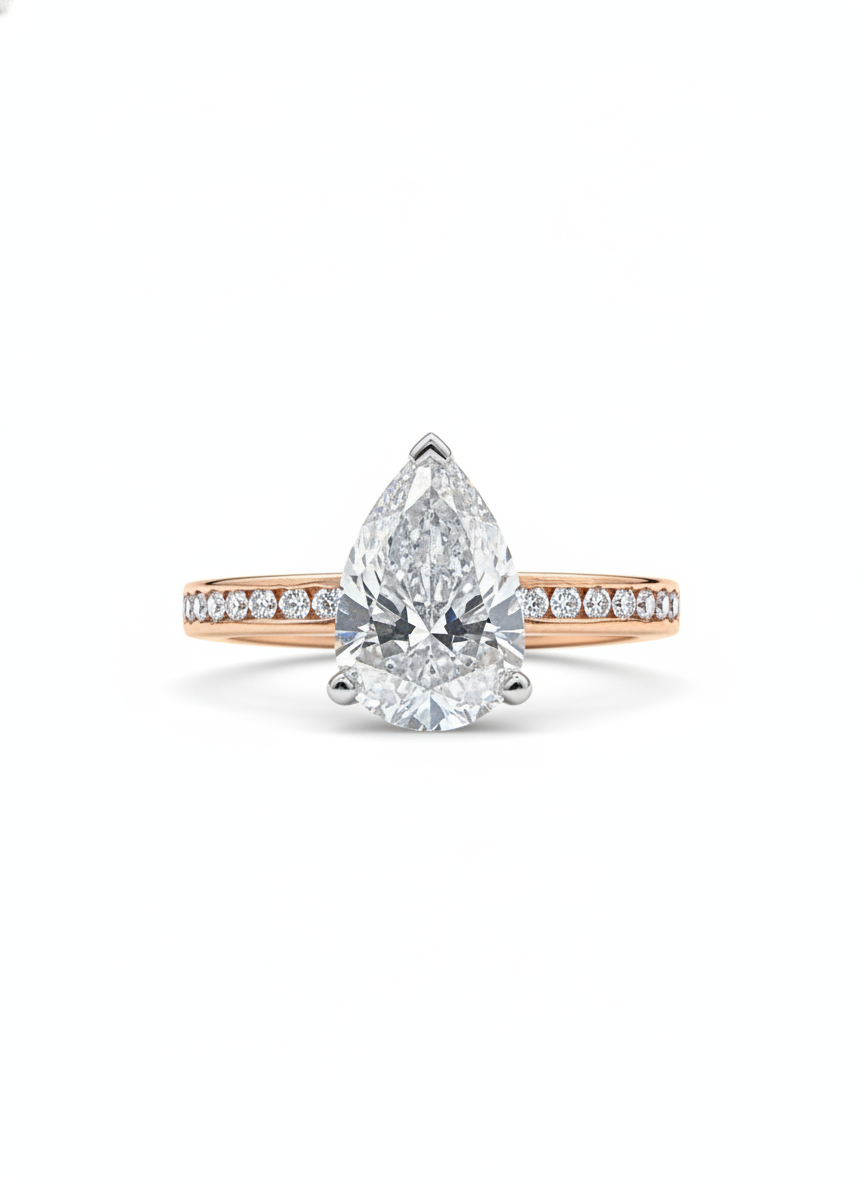 Veil Pavé Lab Diamond Ring