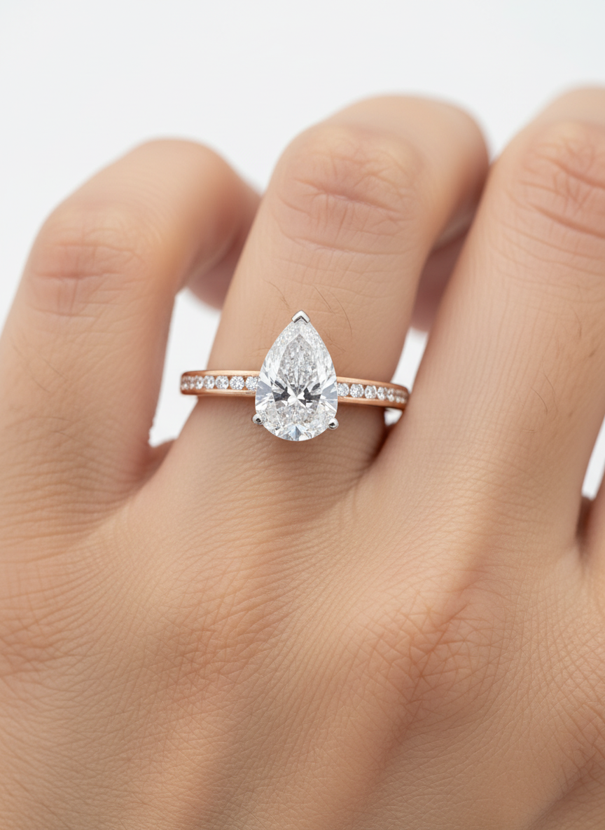 Veil Pavé Lab Diamond Ring