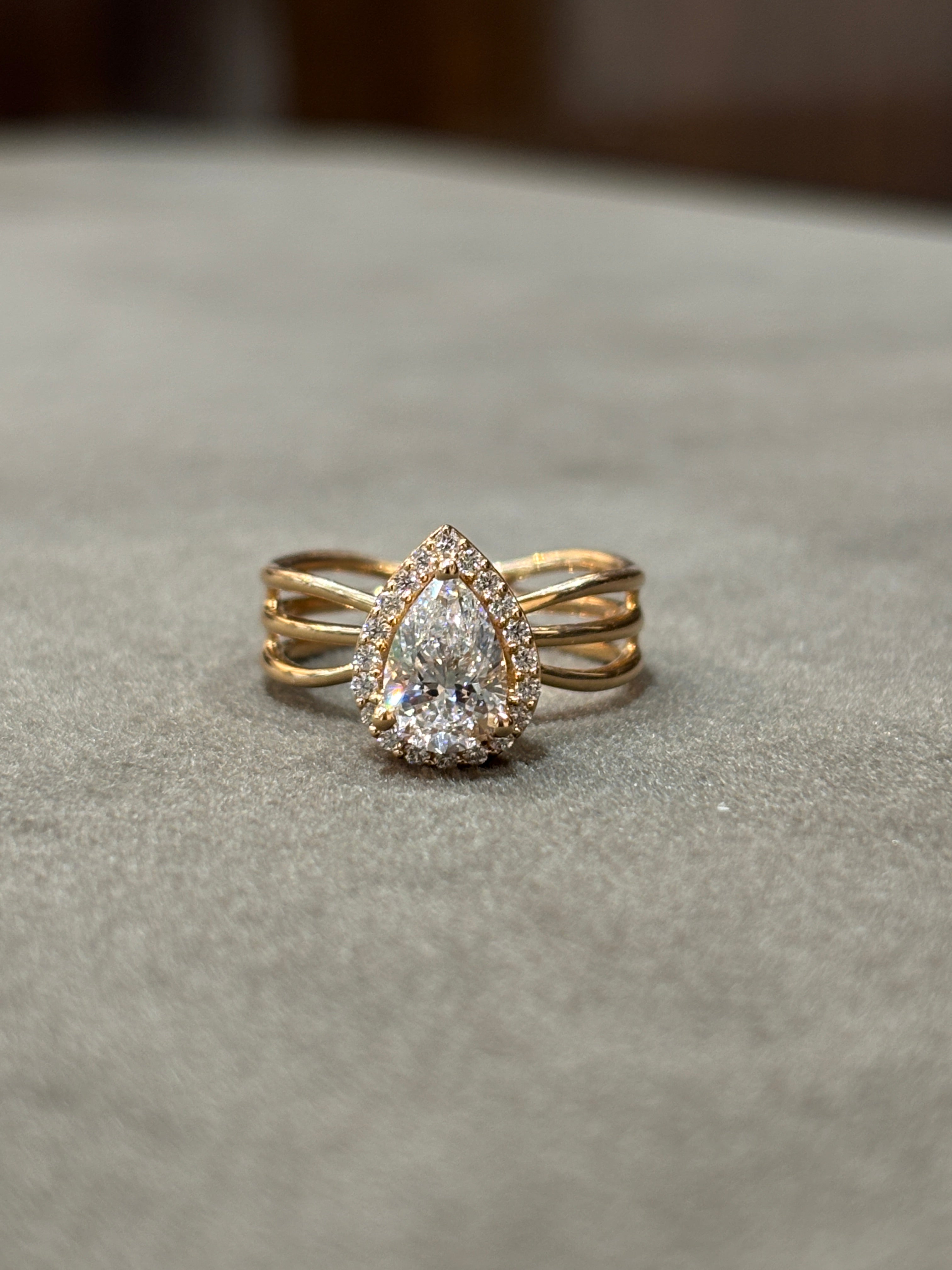 Celestial Gleam Lab Diamond Ring