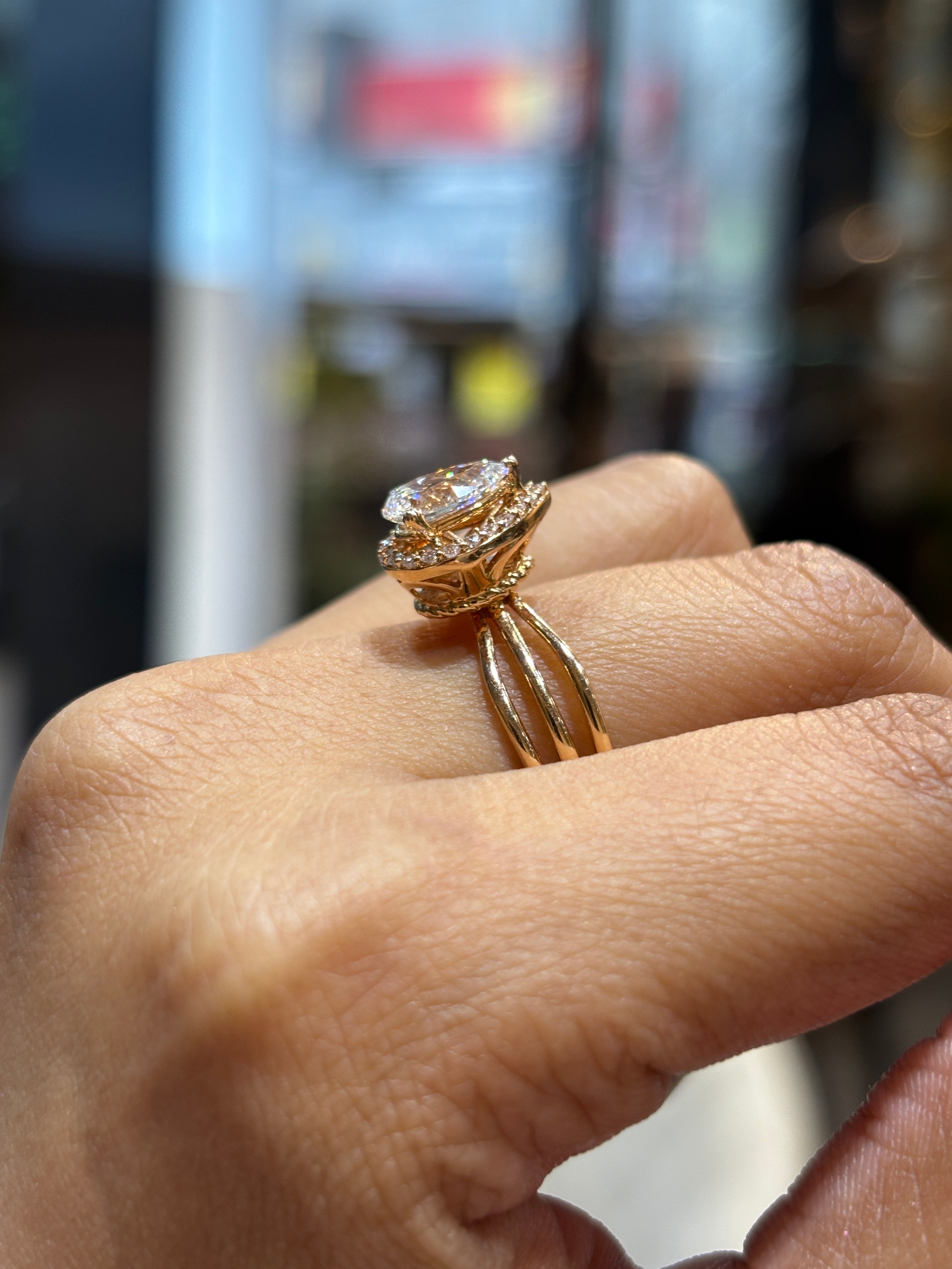 Celestial Gleam Lab Diamond Ring