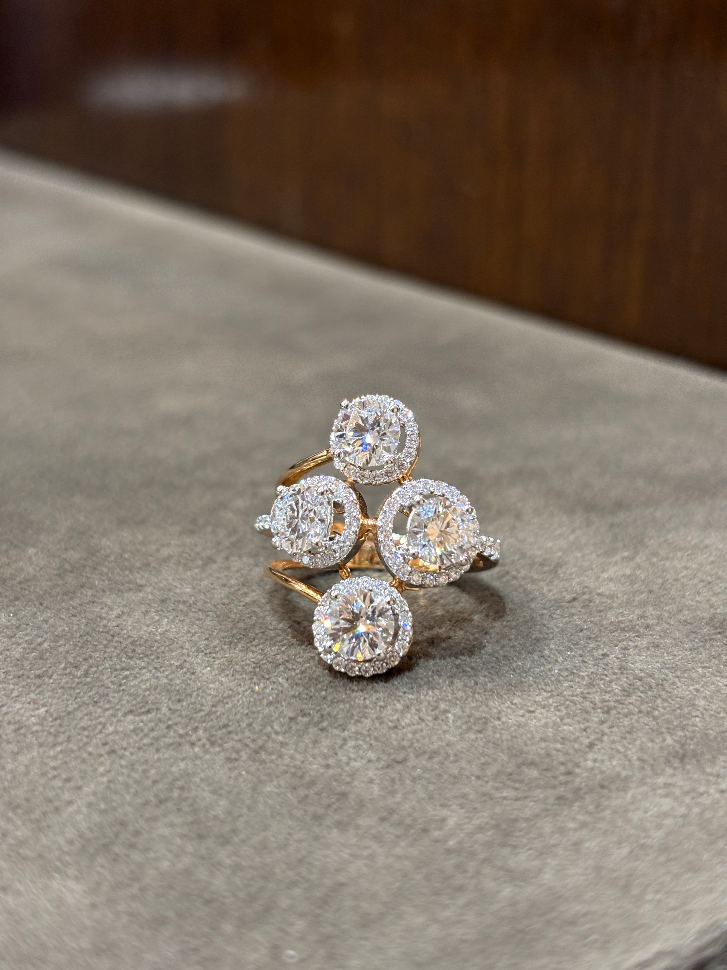 Velora Crest Lab Diamond Ring