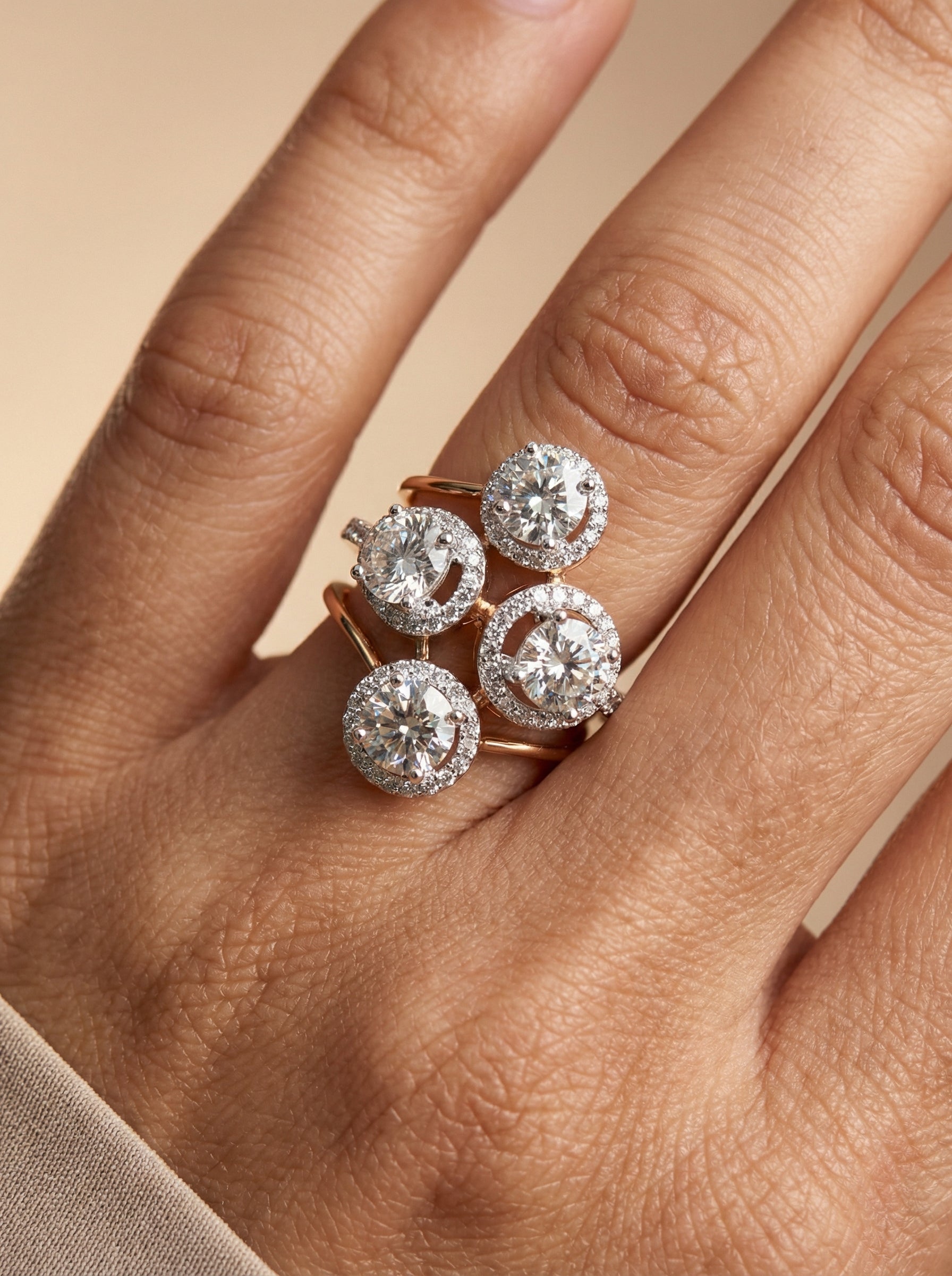 Velora Crest Lab Diamond Ring