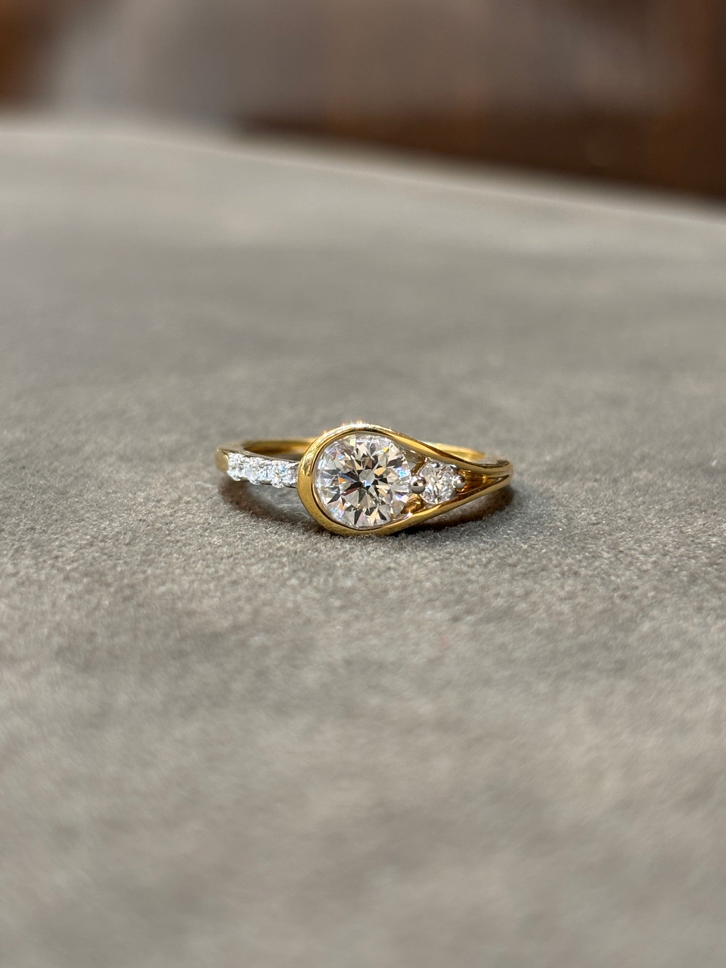 Harmony Crest Lab Diamond Ring