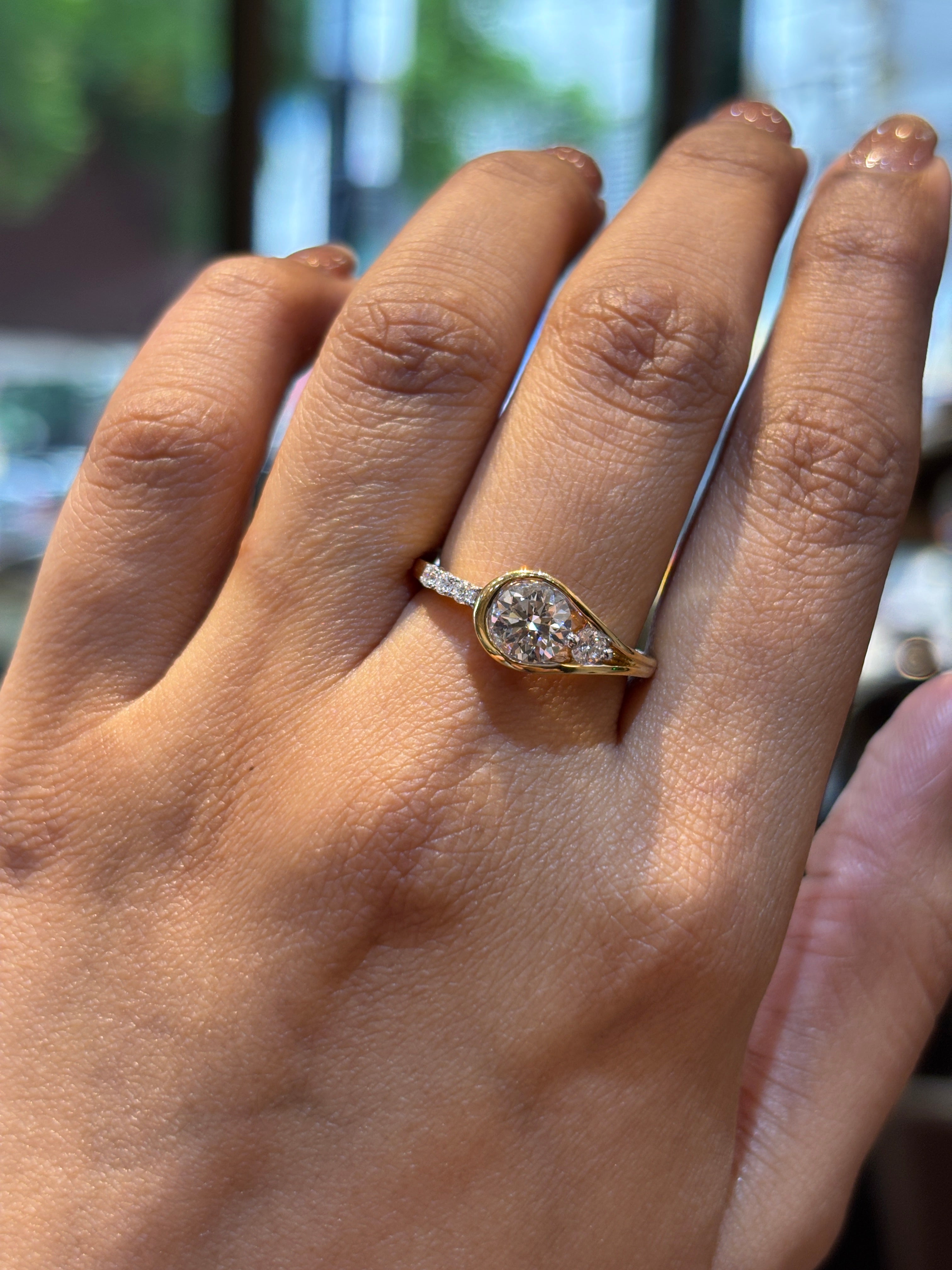 Harmony Crest Lab Diamond Ring