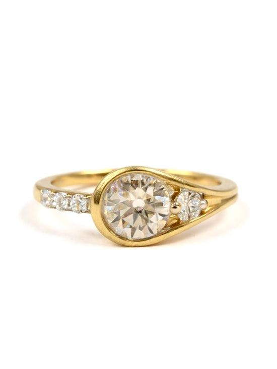Harmony Crest Lab Diamond Ring