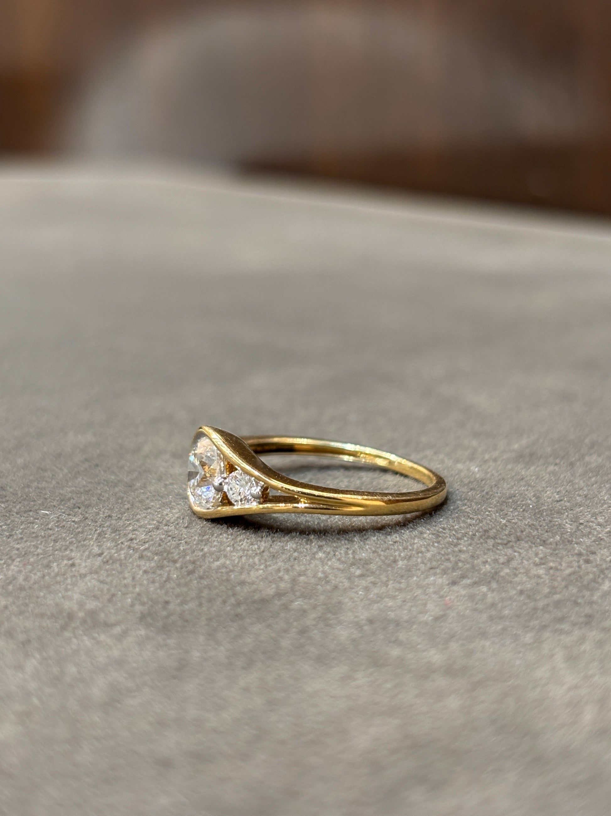 Harmony Crest Lab Diamond Ring