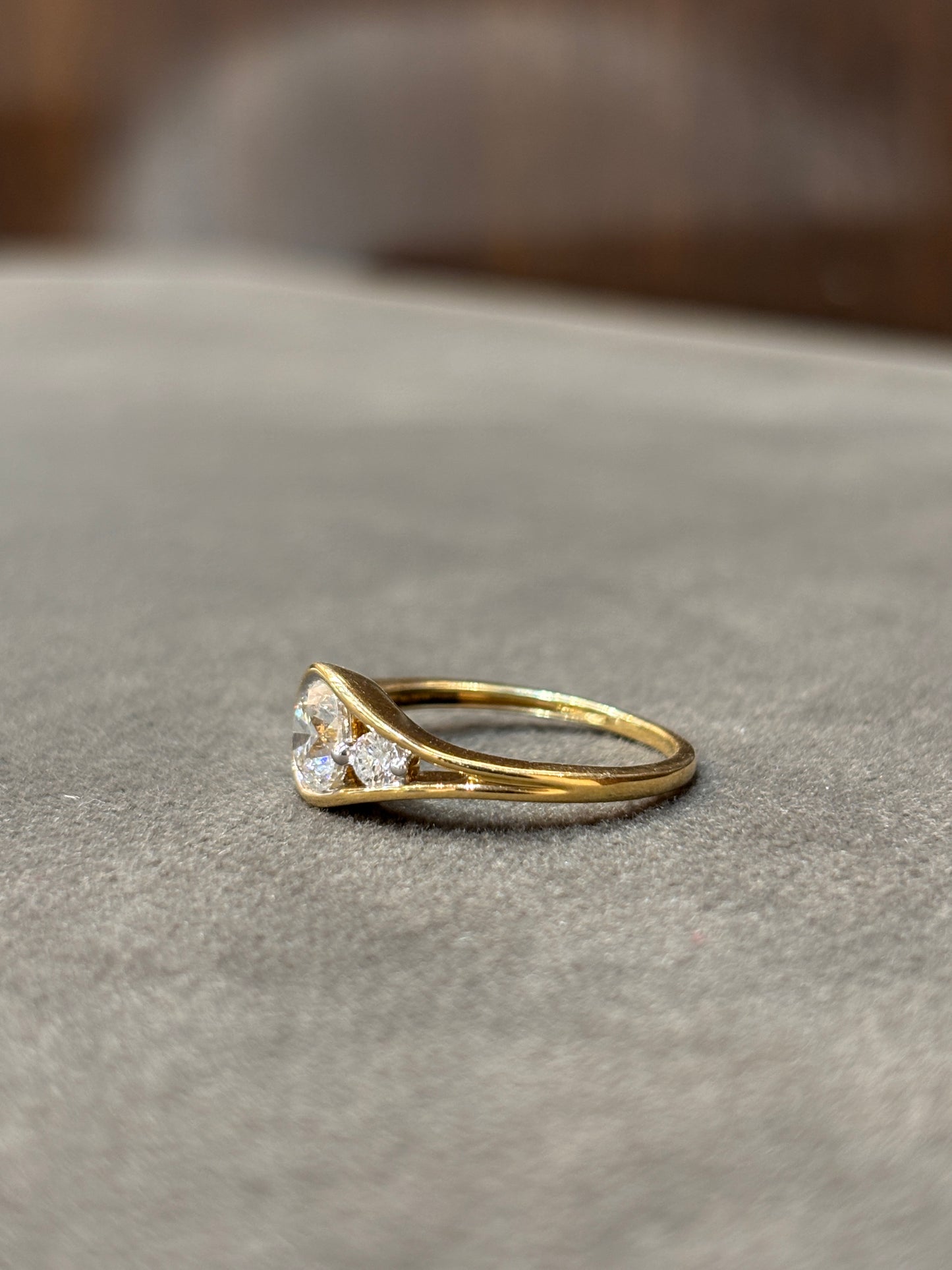 Harmony Crest Lab Diamond Ring