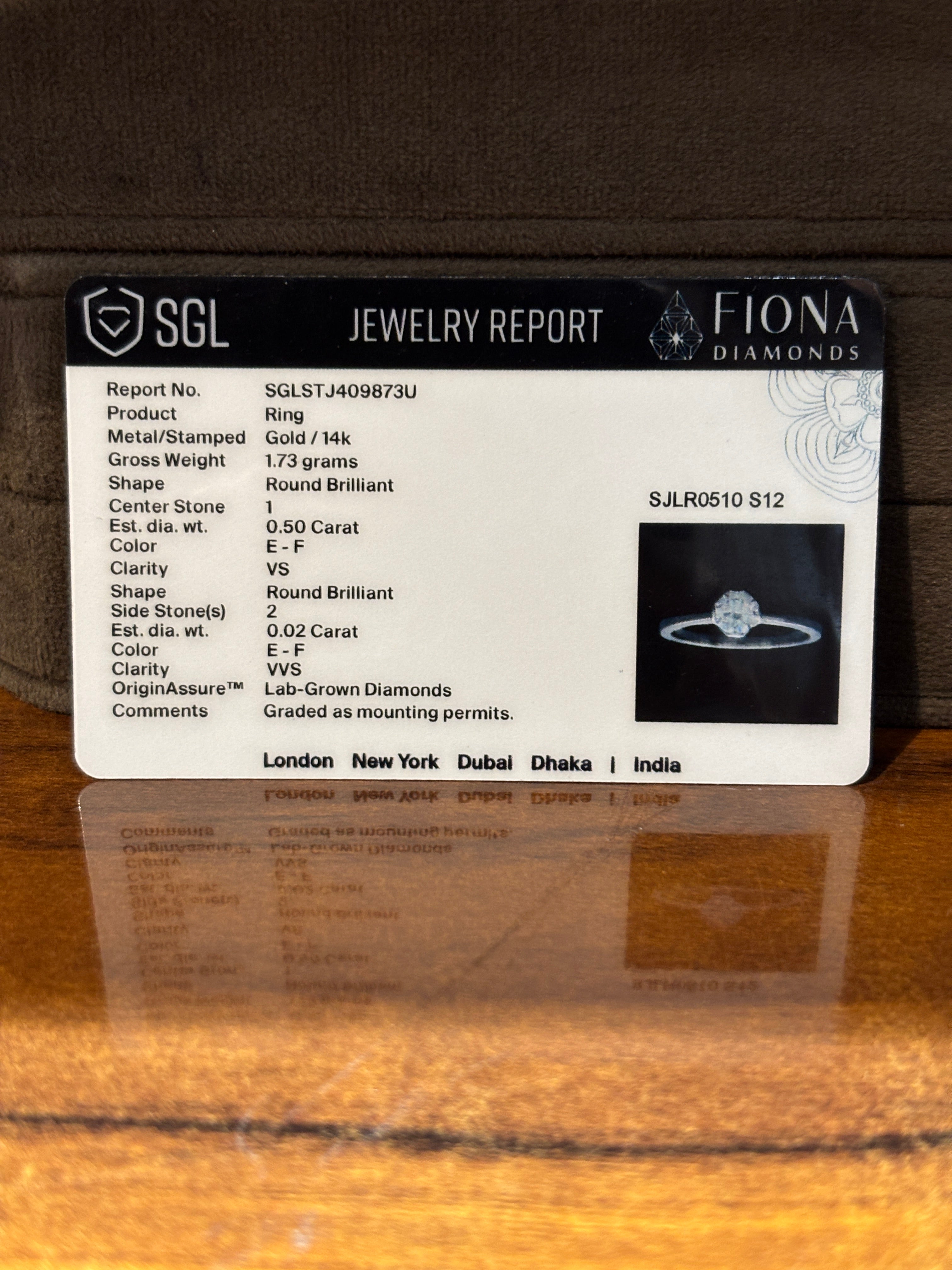 Majestic Form Lab Diamond Ring