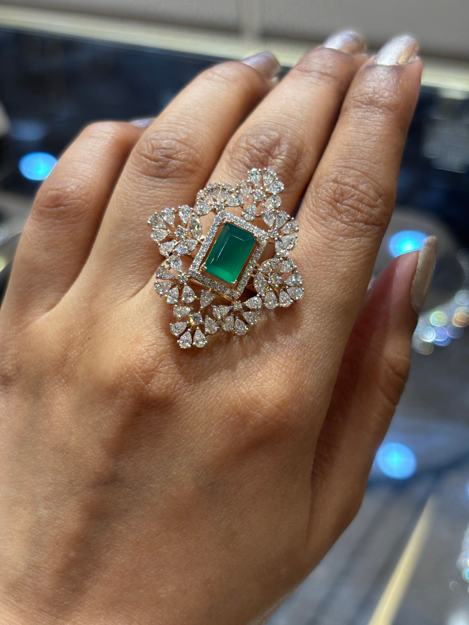 Roselith Lab Diamond Ring – Serenity in Shine