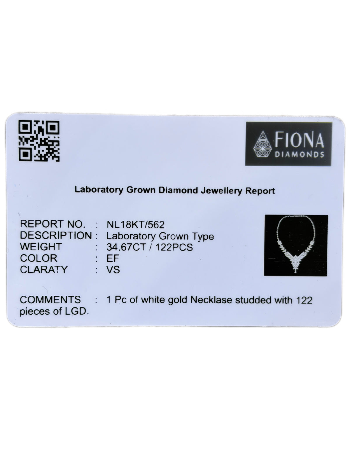 Sera Chain Lab Diamond Necklace