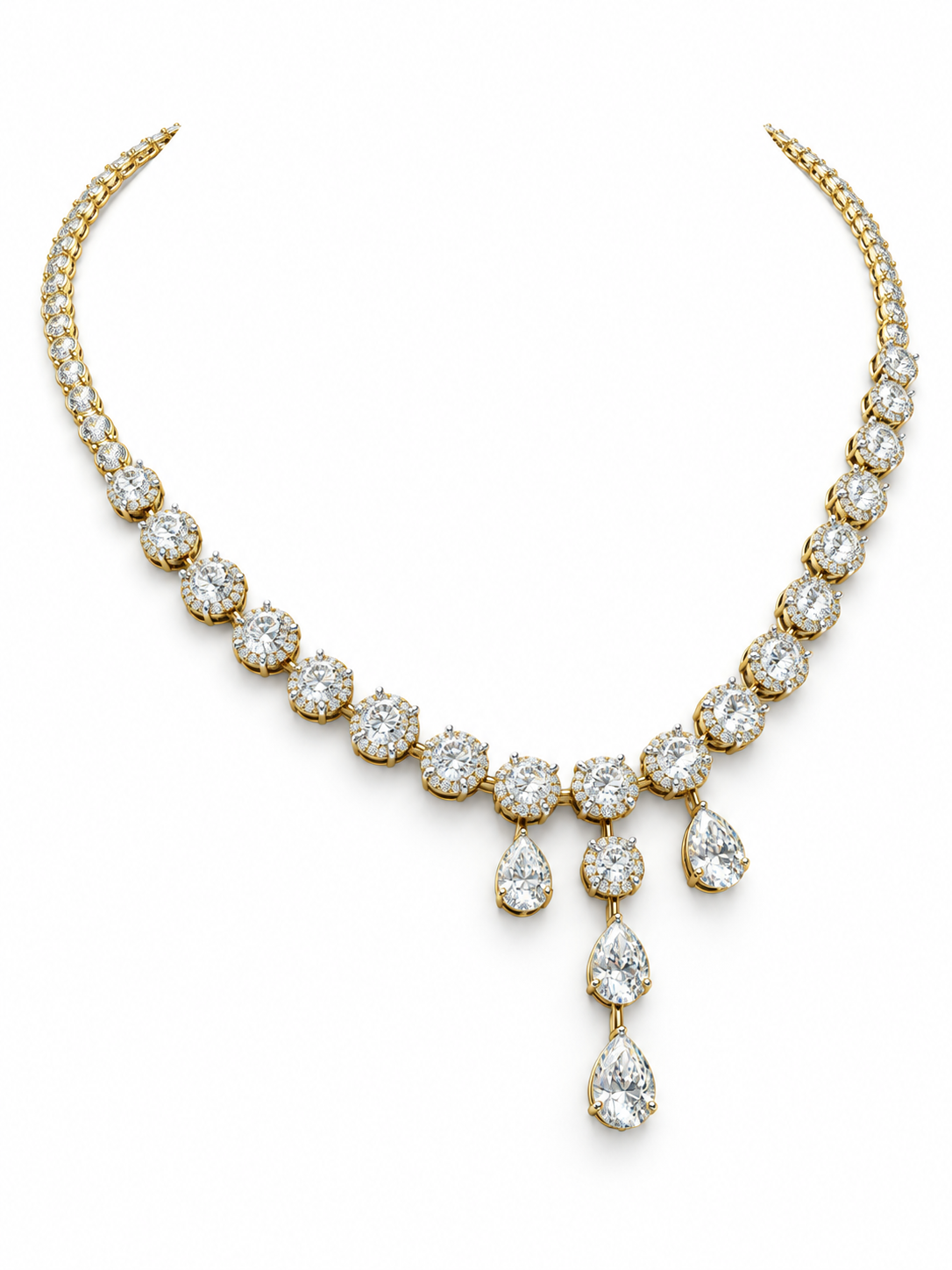 Cleo Drape Lab Diamond Necklace