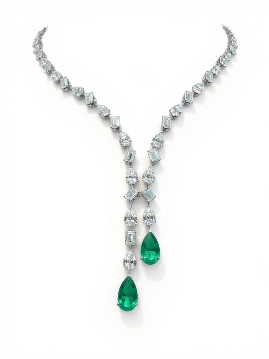Aurora Crest Lab Diamond Necklace