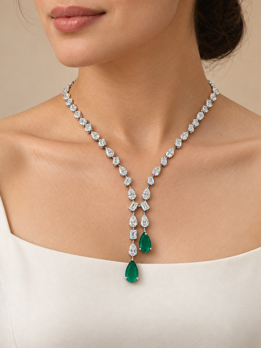 Leva Pendant Lab Diamond Necklace