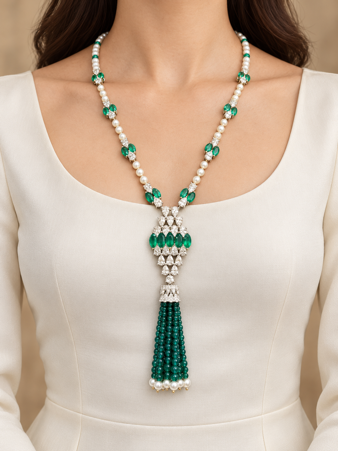 Zoraya Thyrix Lab Grown Diamond Necklace