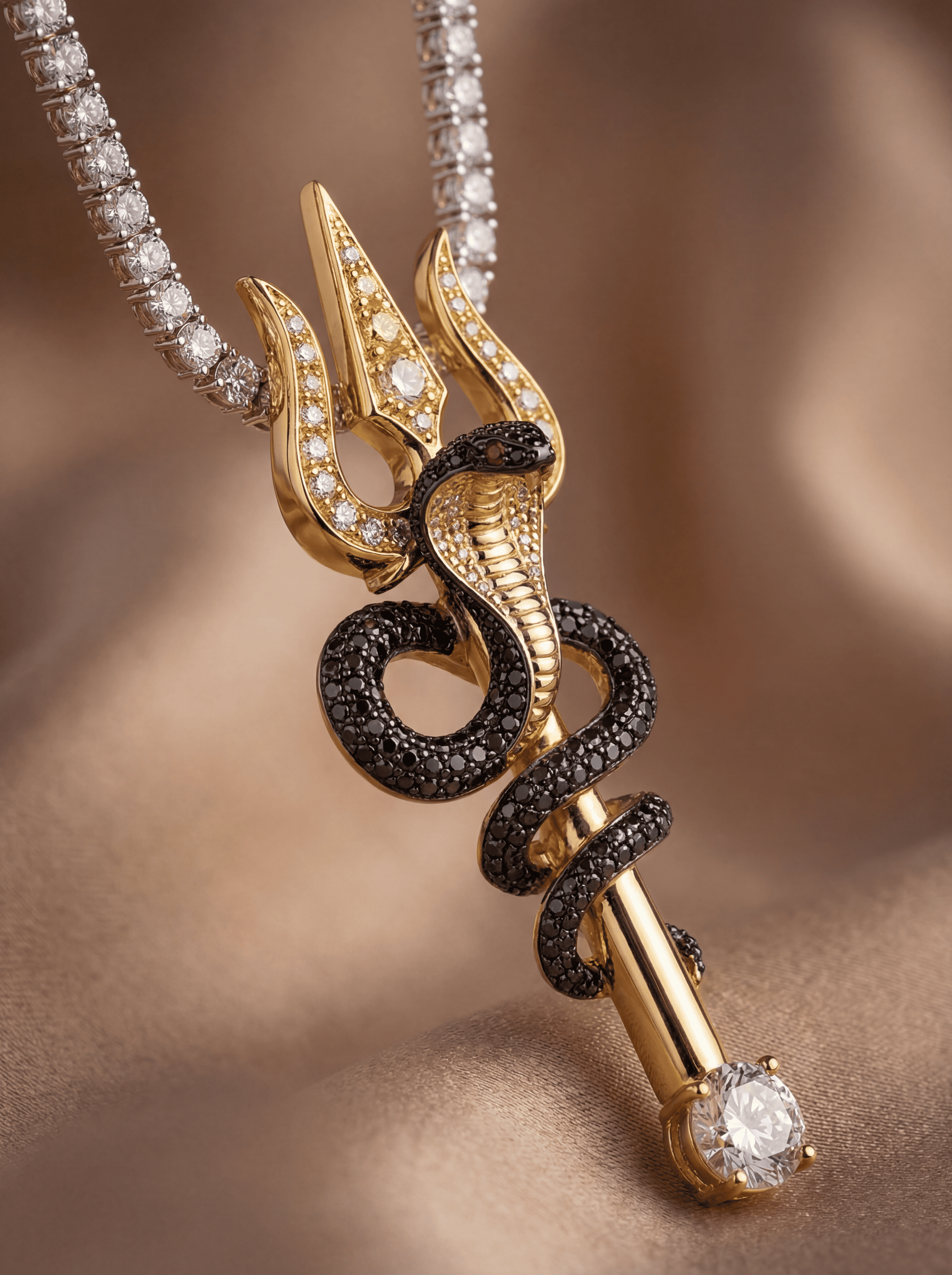 Shiva's Mark Lab Diamond Necklace