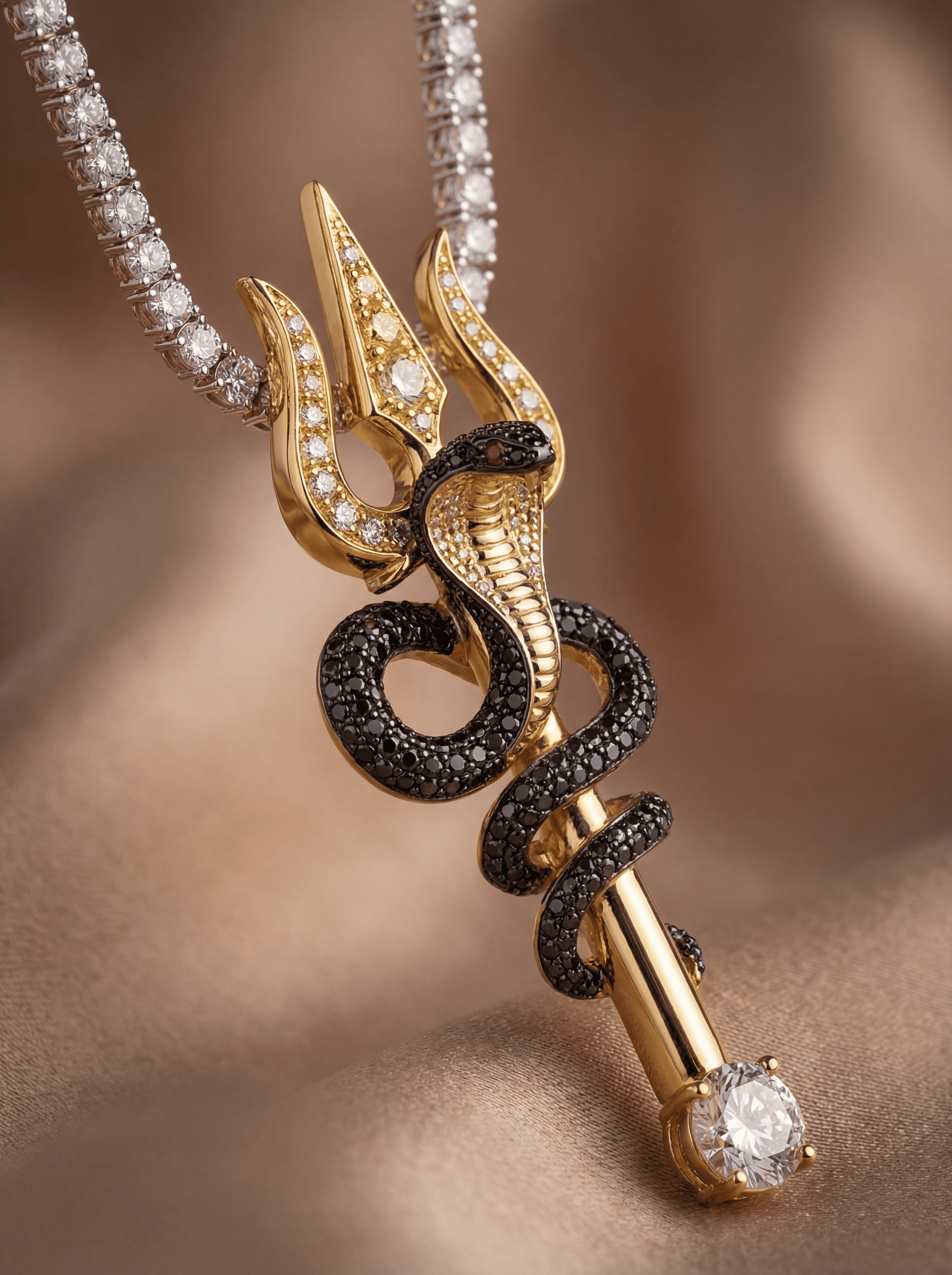 Shiva's Mark Lab Diamond Necklace