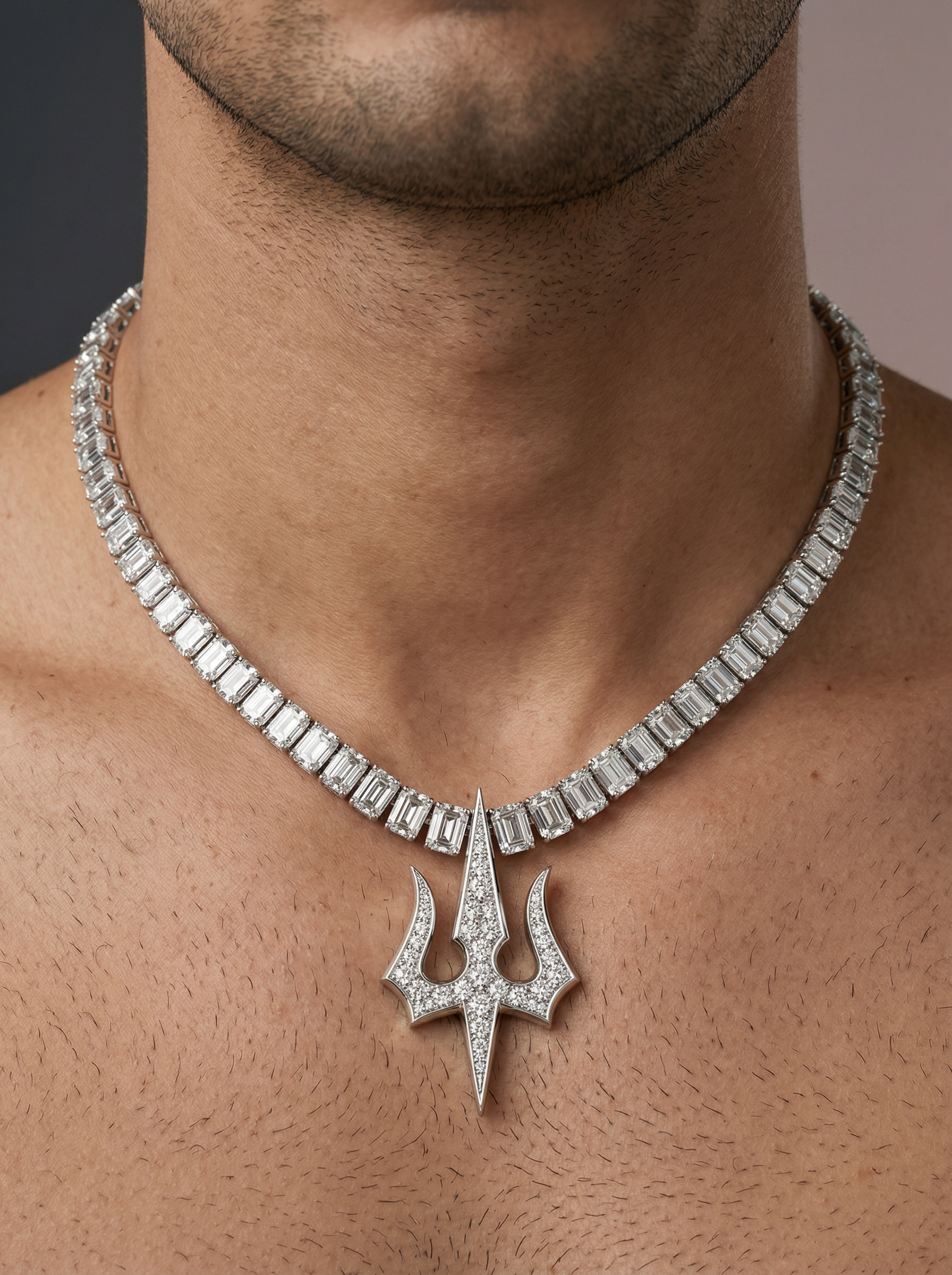 Trident Nova Lab Diamond Necklace
