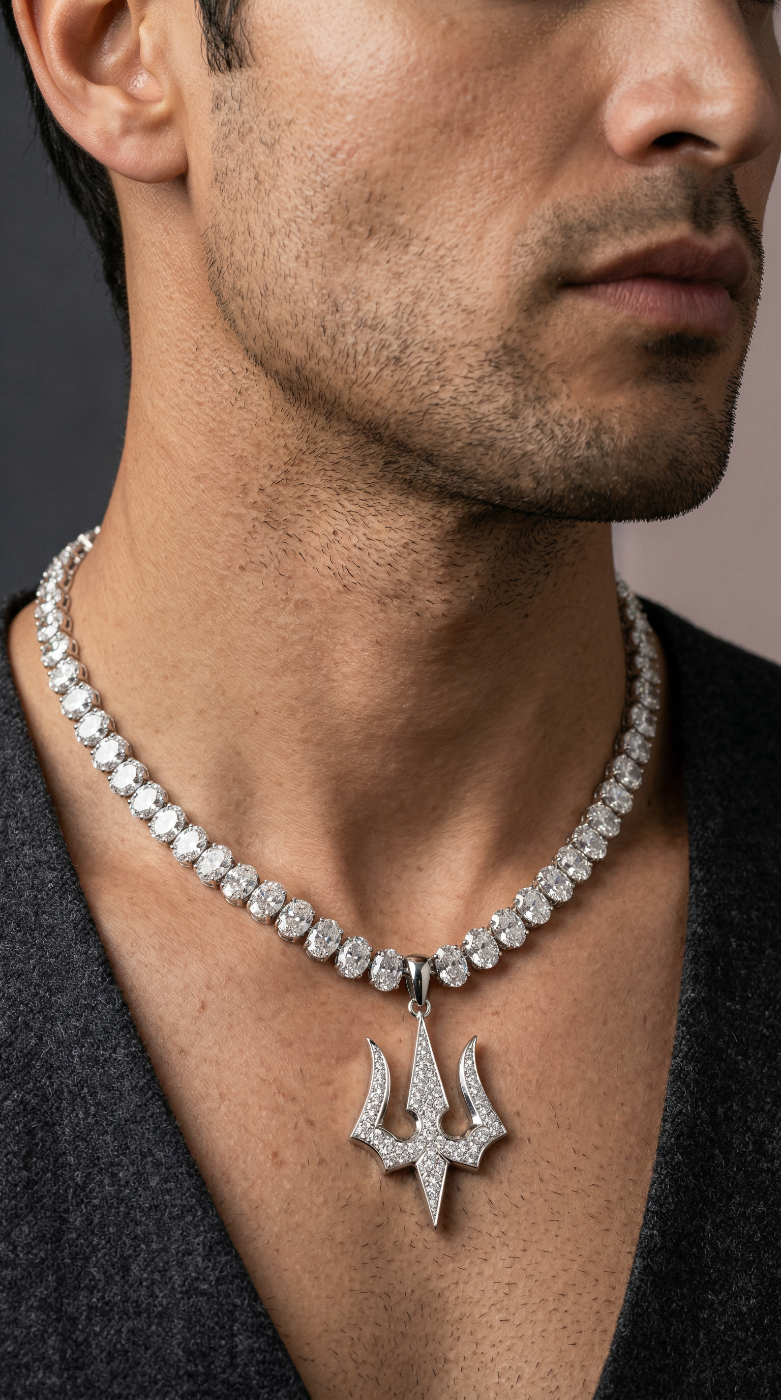Trident Royale Lab Diamond Necklace