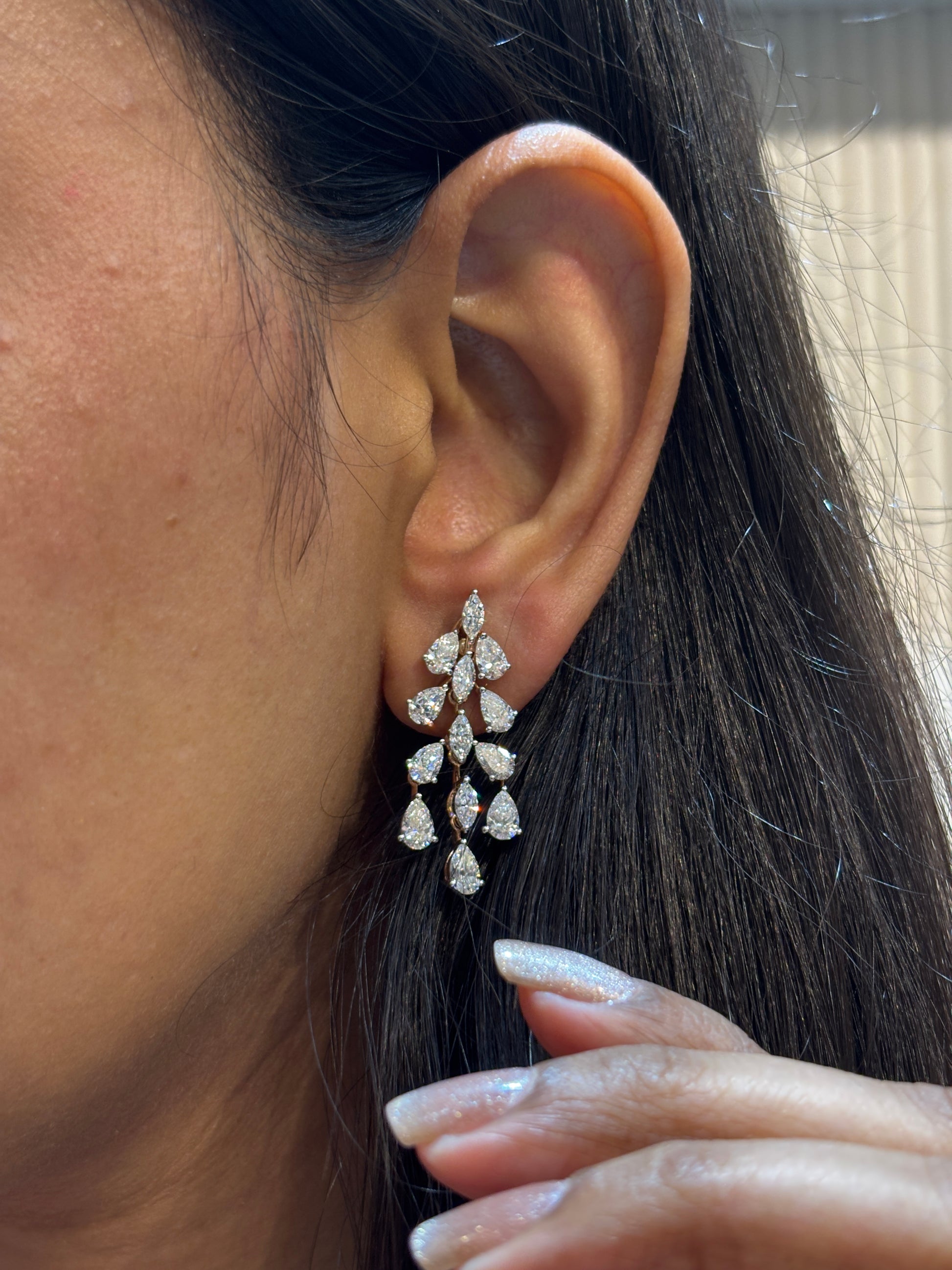 Radiant Prism Lab Diamond Earring