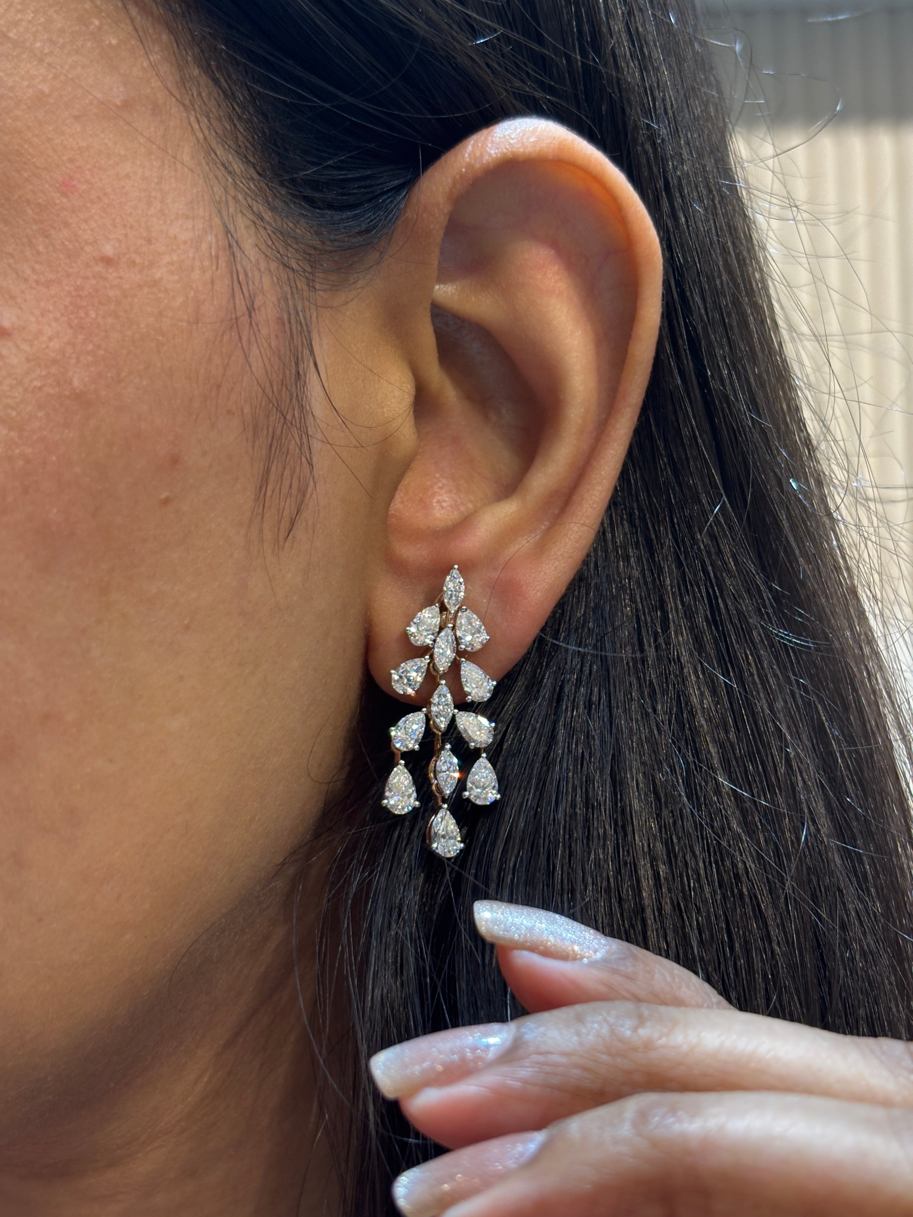 Radiant Prism Lab Diamond Earring