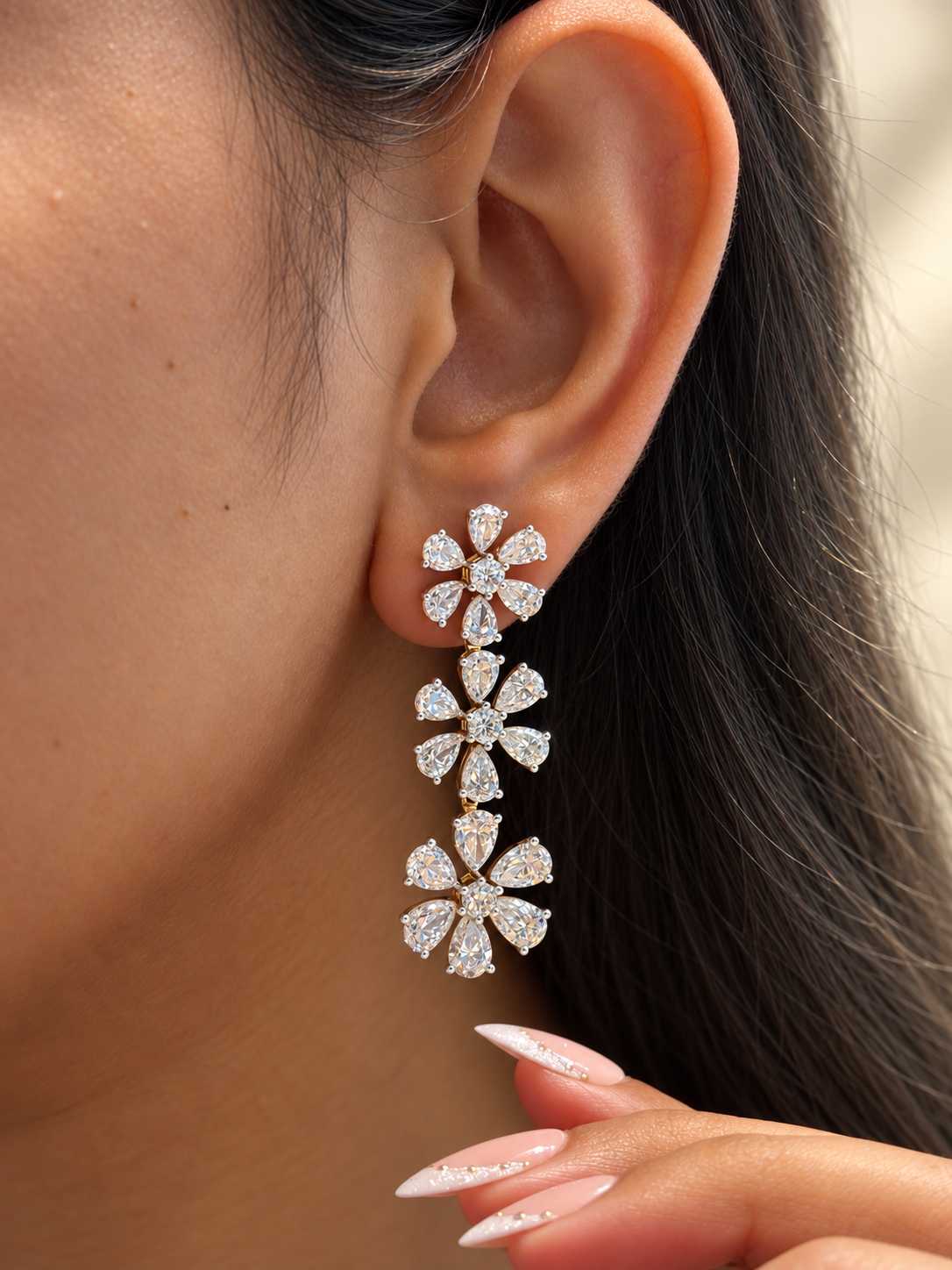 Elvrane Drolcal Lab Grown Diamond Earring