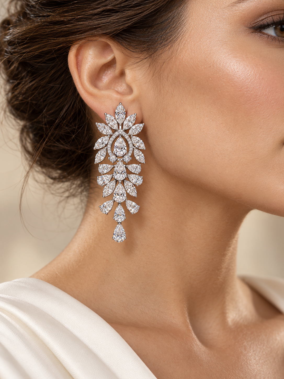 Neva Tassel Lab Diamond Earring