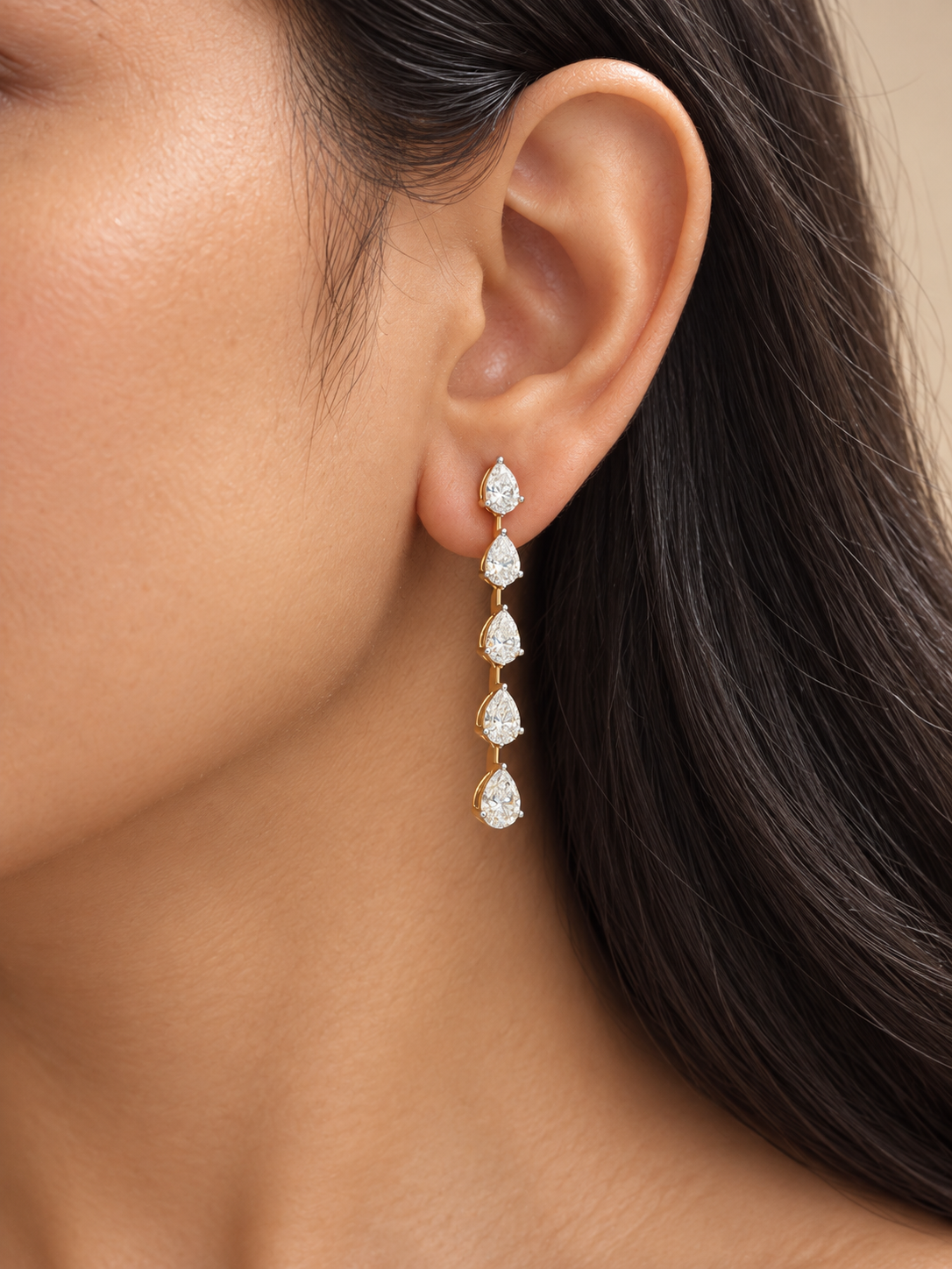 Thyrvane Elvorn Lab Grown Diamond Earring