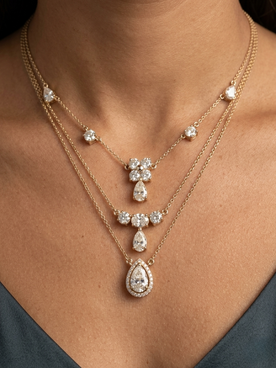 Crellox Myne Lab Diamond Necklace