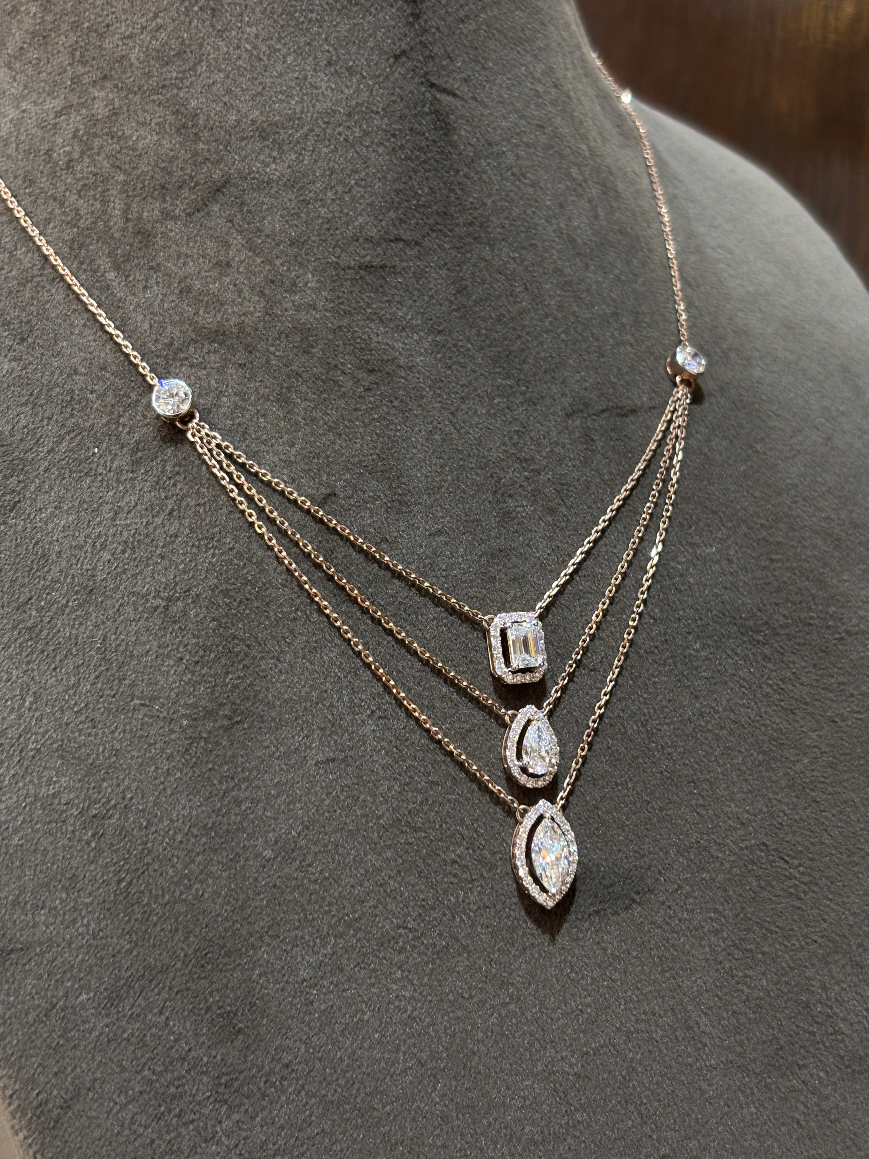 Radiant Gleam Lab Diamond Necklace