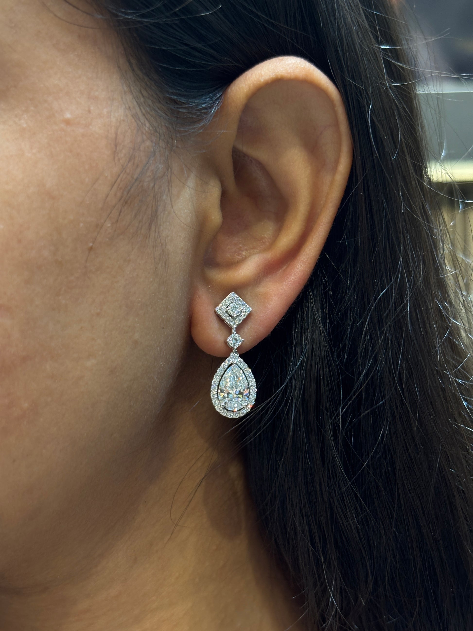 Crystal Verse Lab Diamond Earring - Fiona Diamonds - Fiona Diamonds