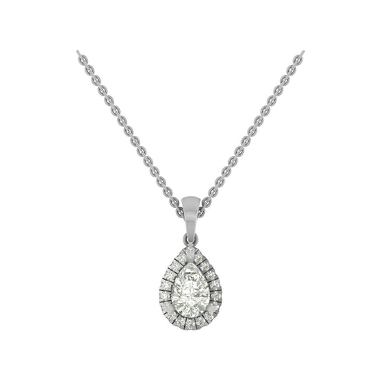 Hiado lab diamond pendant design for women