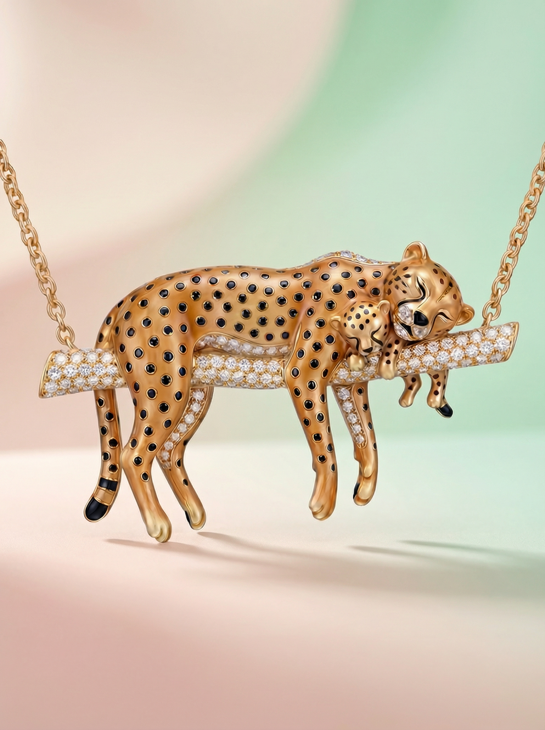 Cheetah Luxe Lab Diamond pendant