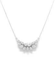 Zarela Voss Pear Lab Diamond Designer Pendant in 14K White Gold by Fiona Diamonds