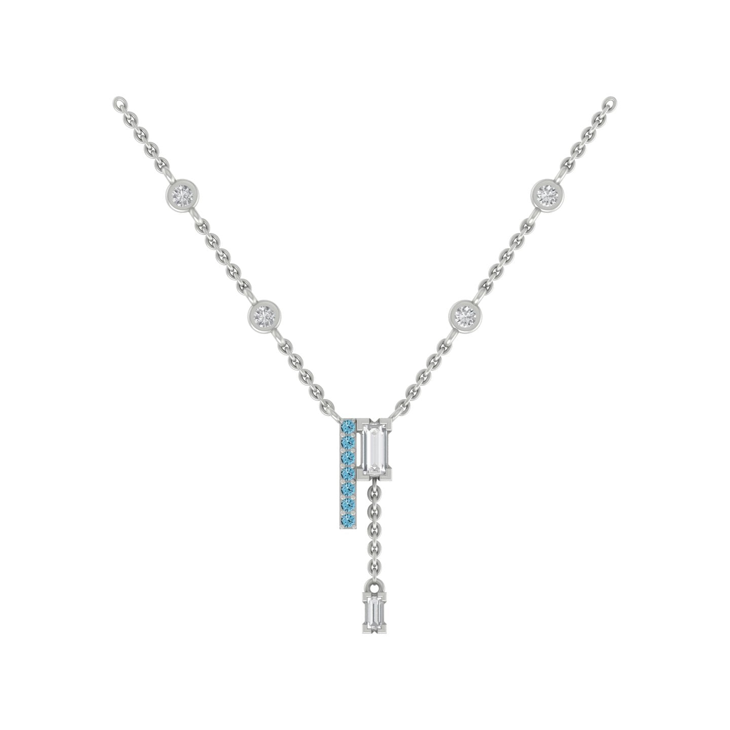 Hiaiva lab diamond pendant design for women